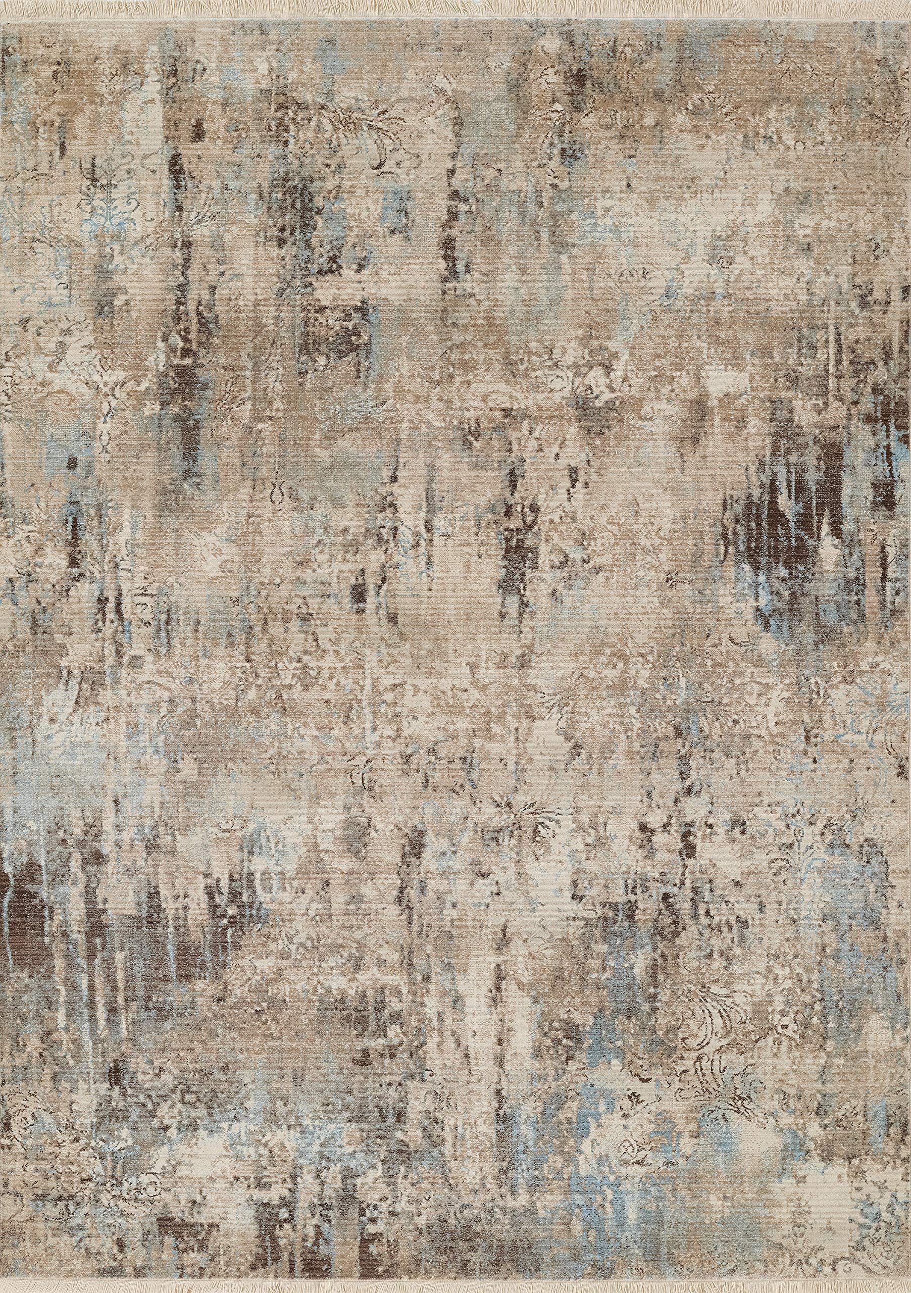 Nolita Rugs Madie Polyester Blue Area Rug 3' X 5' - Soft & Durable Indoor Rug for Living Room, Bedroom, or Office Decor