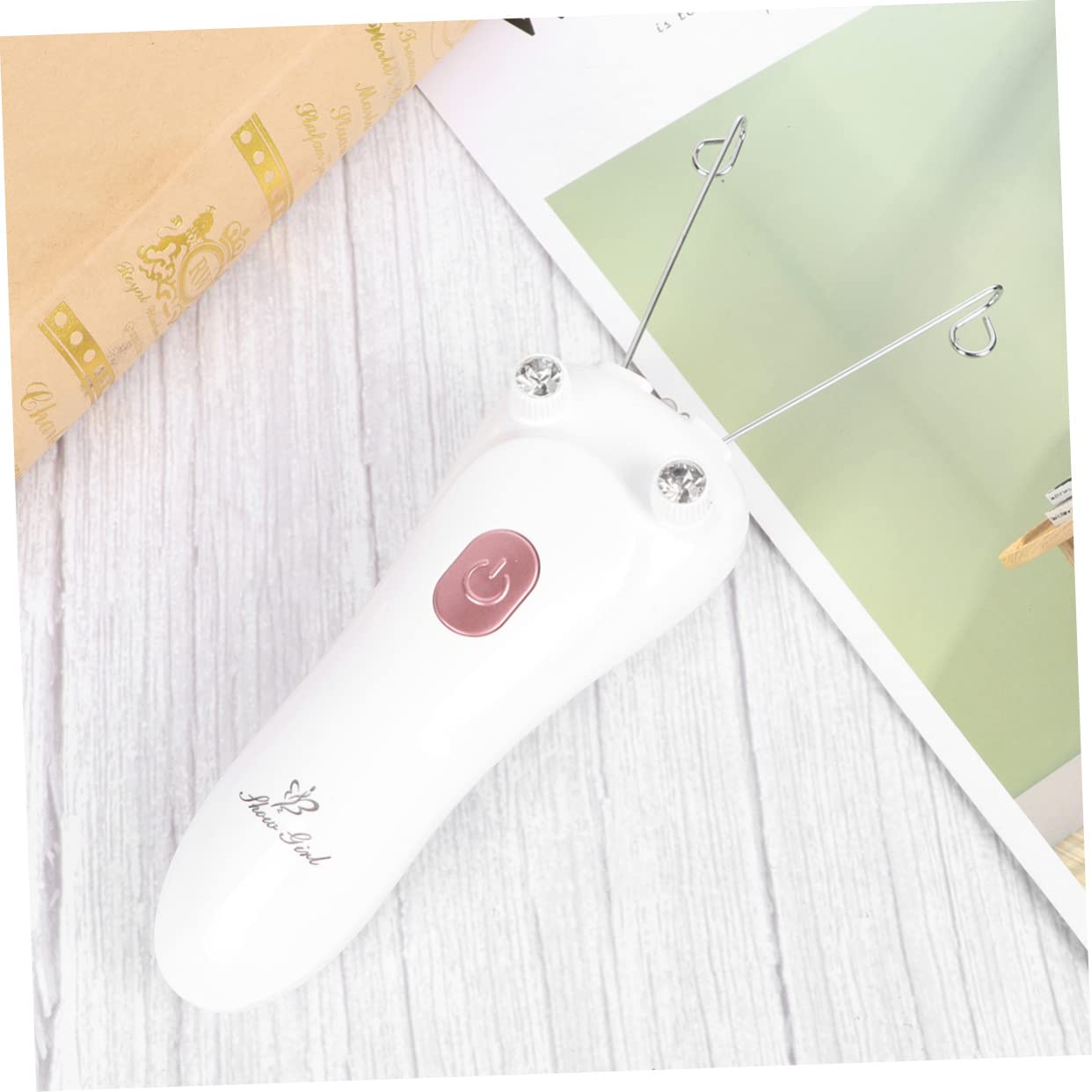Electric Hair Removal Epilator & Facial Steamer for Women - Painless Hair Remover, Foil Shaver, Spring Hair Eraser Wand - Perfect for Facial Hair Removal & Skincare Routine at Home or Travel