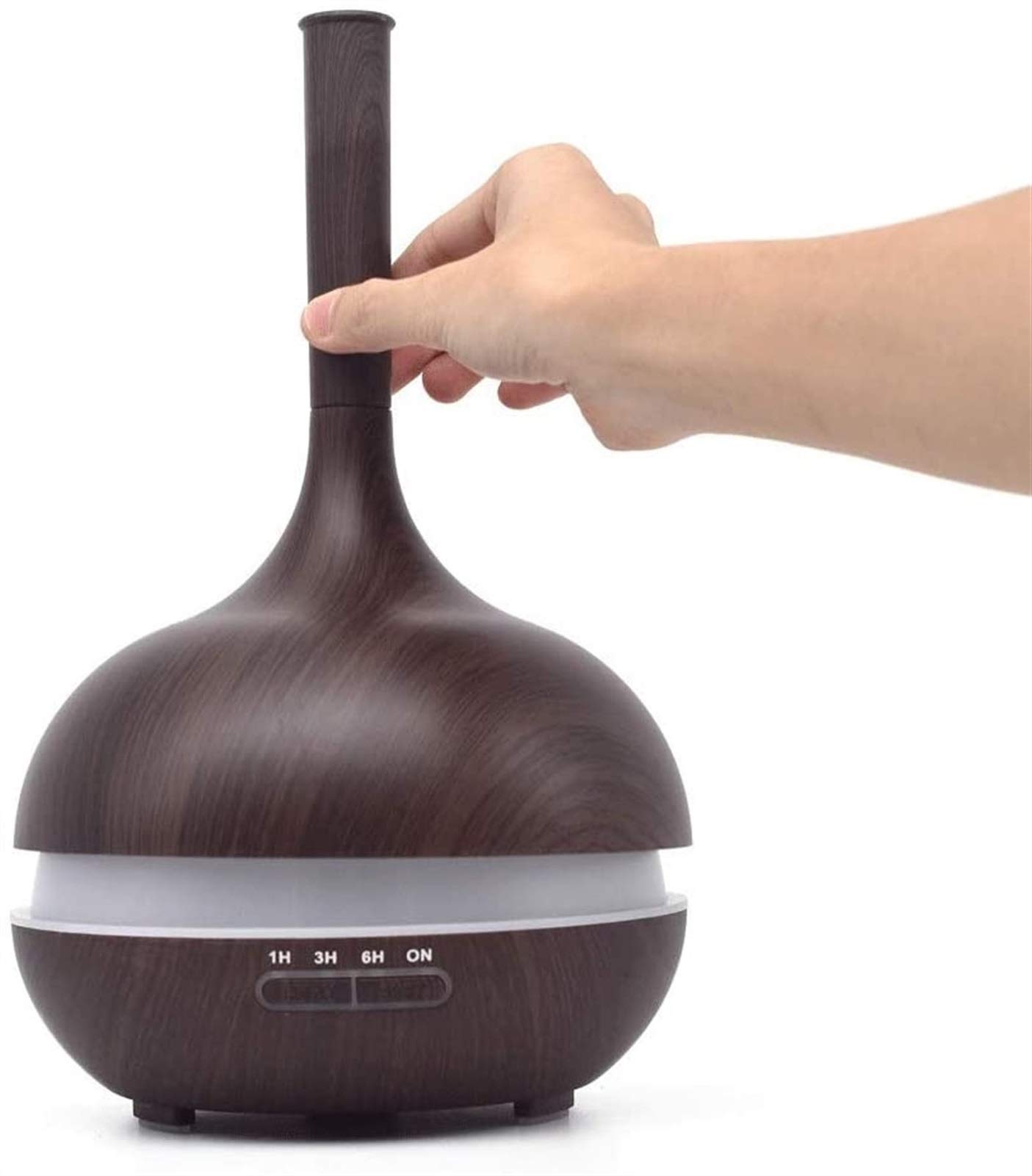 400ml Aromatherapy Essential Oil Diffuser - 7 Color LED Lights & 3 Timer Settings, Cool Mist Humidifier for Home, Office, Spa, Nursery, Kids Room | Perfect for Relaxation, Sleep Aid & Air Freshening