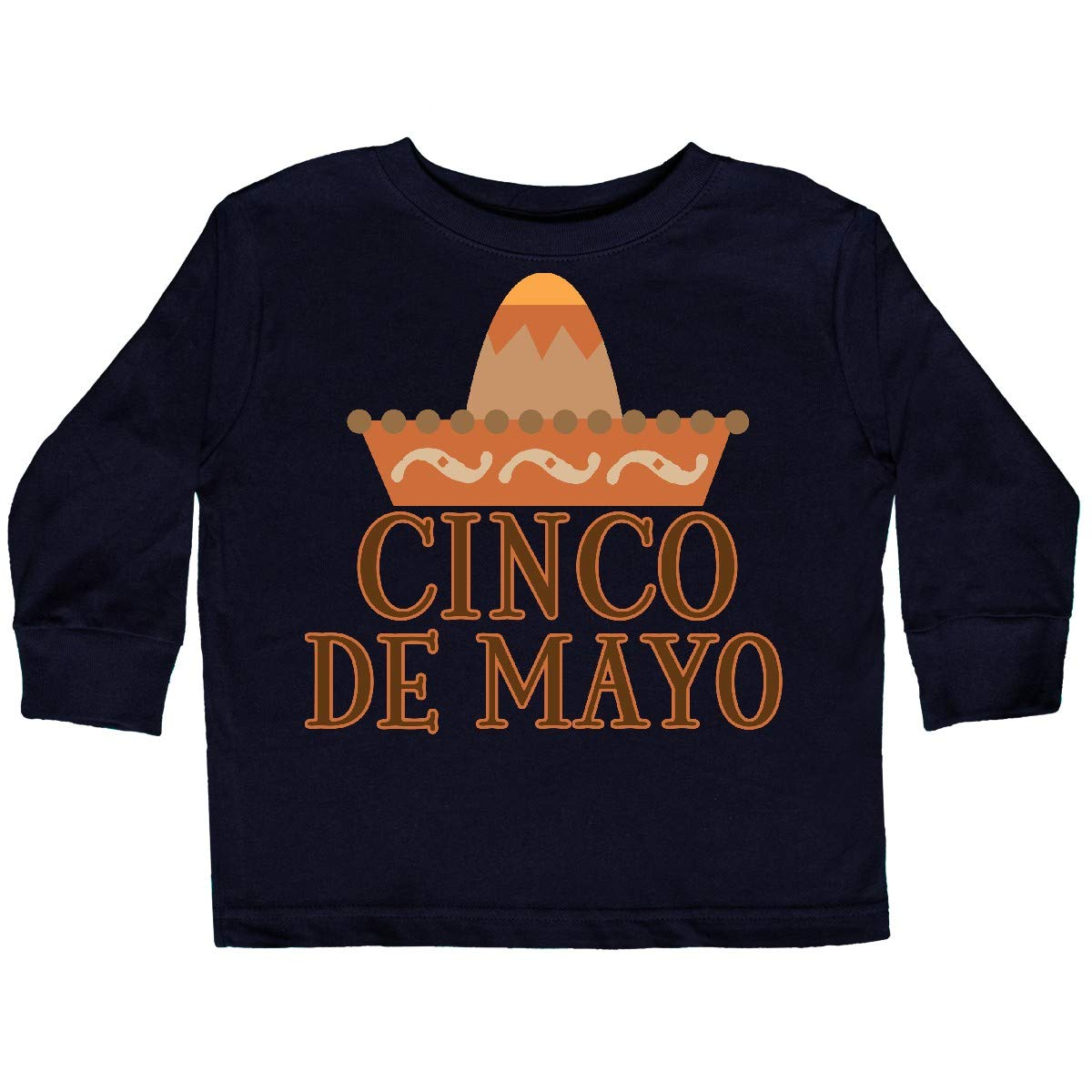 Inktastic Cinco De Mayo Fiesta Hat Toddler Long Sleeve T-Shirt - Cute Mexican Party Outfit for Boys & Girls - Perfect for Cinco De Mayo Celebrations, Fiesta Theme Parties & Hispanic Heritage Events