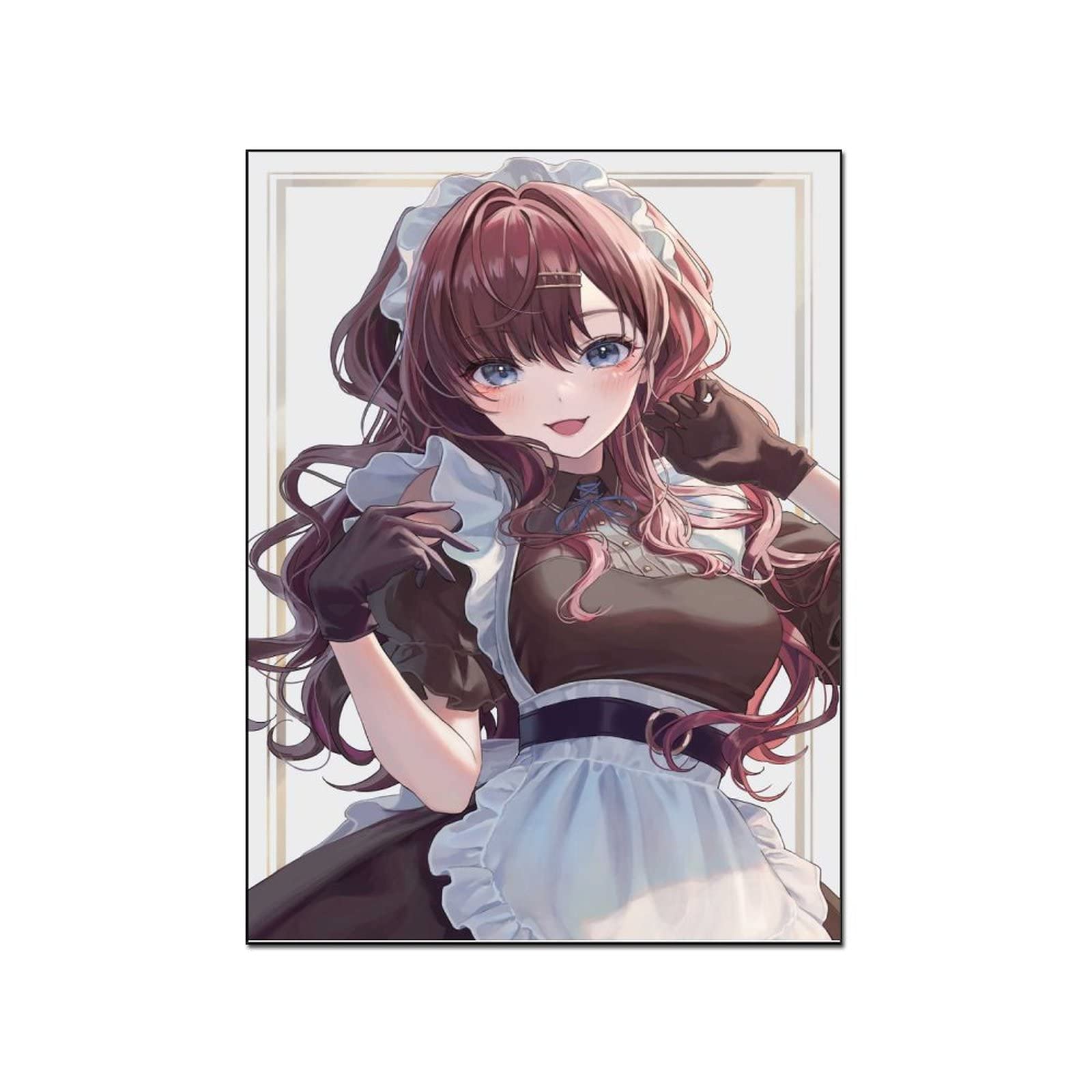 Japanese Anime Character Maid Costume Girl Art Poster - 24x32 Inch (60x80cm) Canvas Print Wall Painting for Home & Office Decoration | Perfect for Anime Fans, Bedroom, Living Room & Game Room Decor