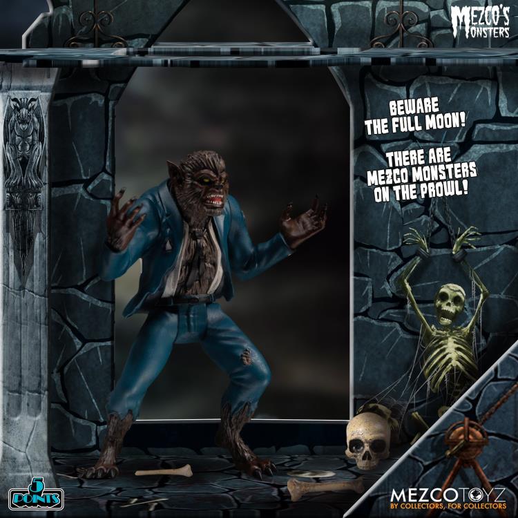 Mezco Monsters 5 Points Tower of Fear Deluxe Boxed Set Action Figure - Horror Collectible for Display & Scary Movie Nights