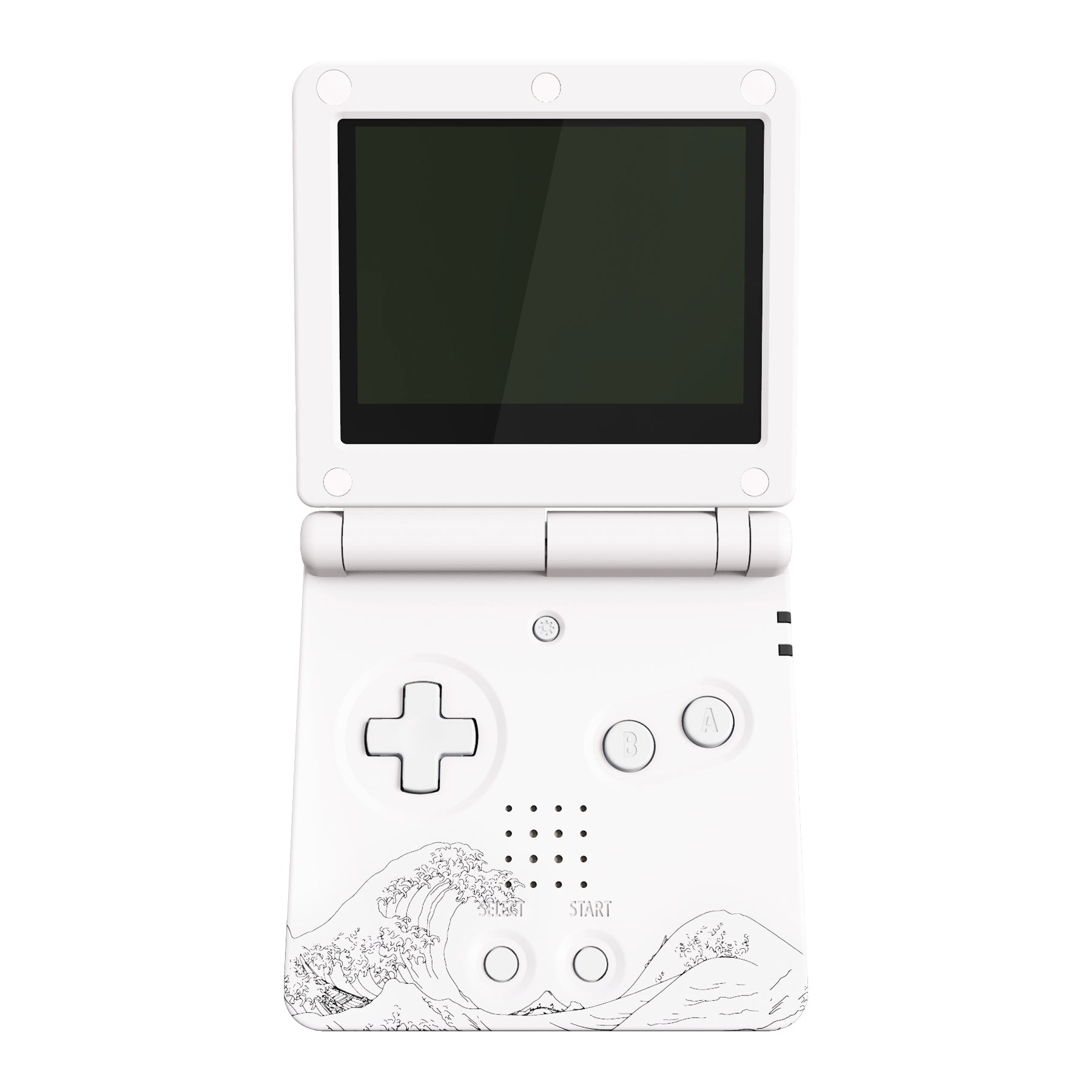 eXtremeRate IPS Ready Upgraded The Great Wave Custom Shell for Gameboy Advance SP GBA SP - Compatible with IPS & Standard LCD Screens - DIY Replacement Housing - Perfect for Gaming Enthusiasts & Retro Console Modding (Console & Screen Not Included) ASPT1001