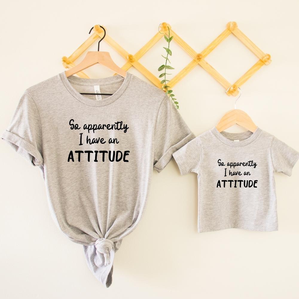 Funny Attitude Matching T-Shirts for Couples & Friends - Trendy Graphic Tees for Casual Wear & Gifts