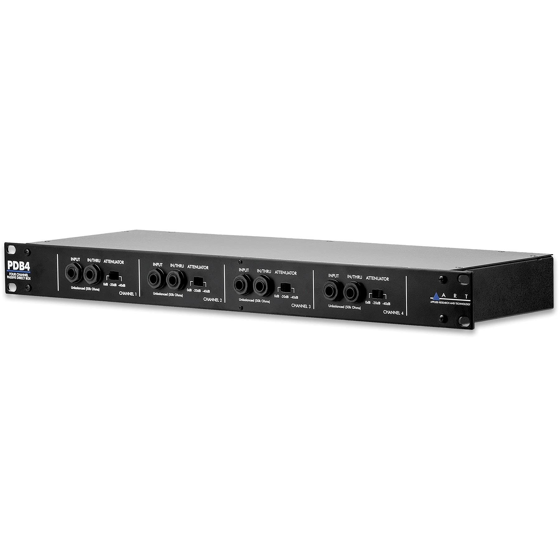 ART PDB4 4-Channel Passive Direct Box - Professional Audio Signal Converter for Live Sound, Studio Recording & DJ Equipment