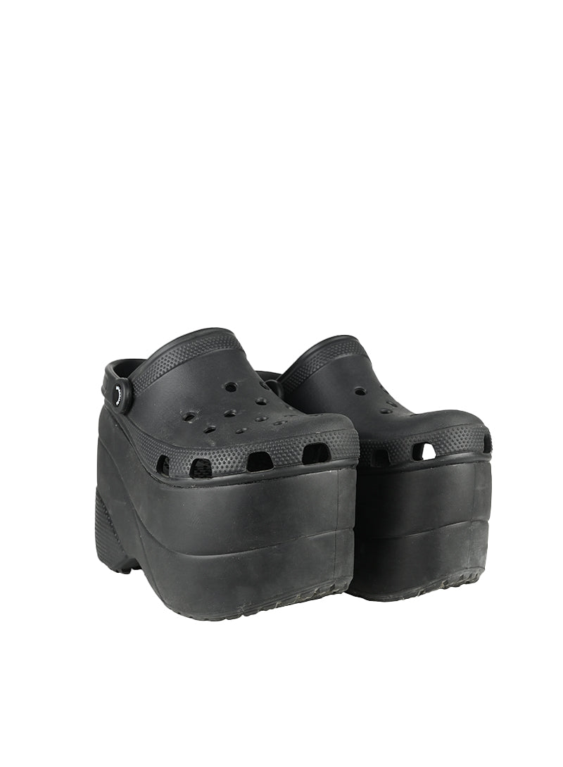 Balenciaga Platform Crocs Black Size 36 - Stylish Comfort for Casual Outings & Streetwear Fashion