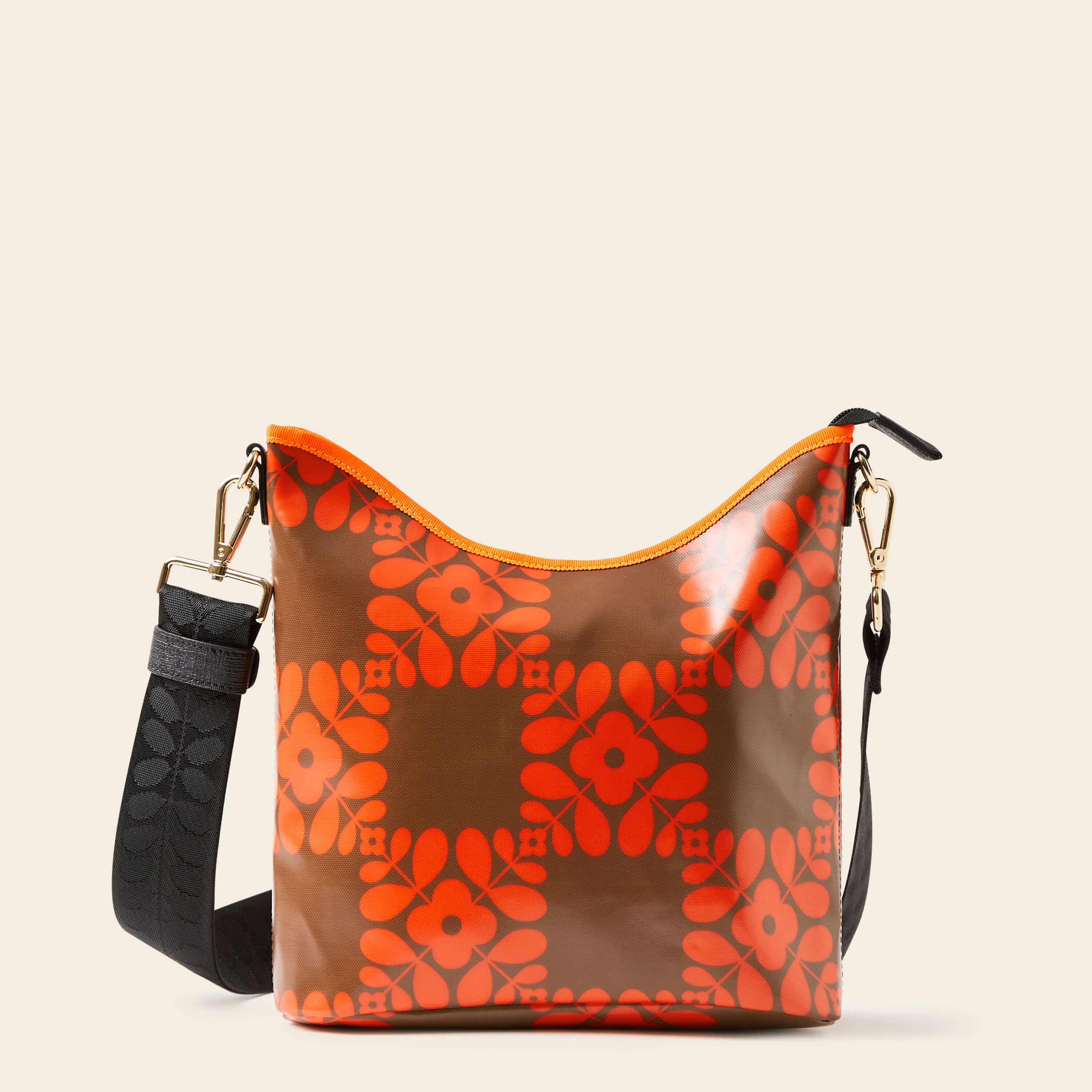 Elegant Crossbody Bag with Lattice Flower Tile Design - Perfect for Daily Use, Travel, and Fashion Accessories