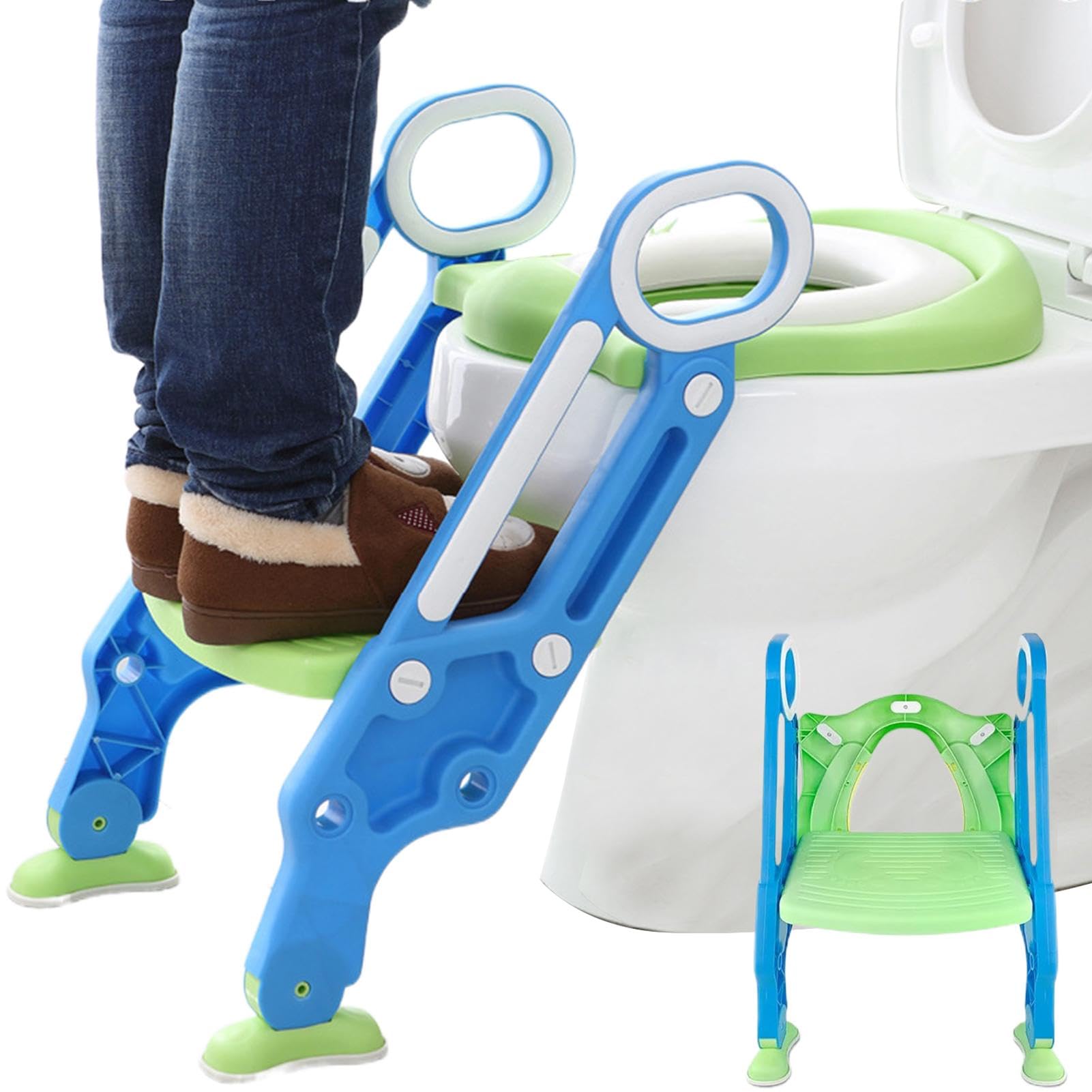 **Foldable Potty Training Toilet Seat for Toddlers & Kids - Adjustable, Non-Slip & Easy to Clean | Perfect for Boys & Girls Learning to Use the Toilet | Ideal for Home, Travel & Daycare Use**