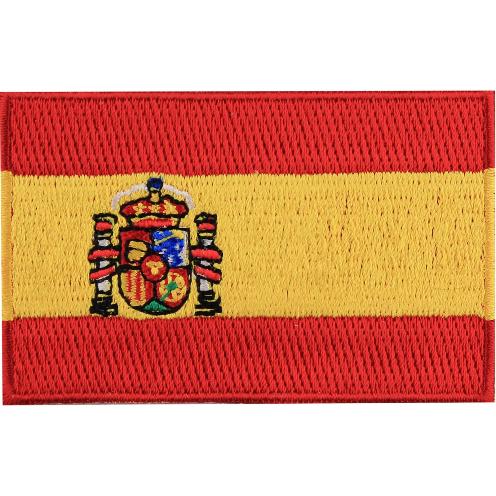 Spain Country Flag Patch - National Embroidered Iron-On Patch for Clothing, Bags & Hats | Perfect for Travel, Sports & Patriotic Events