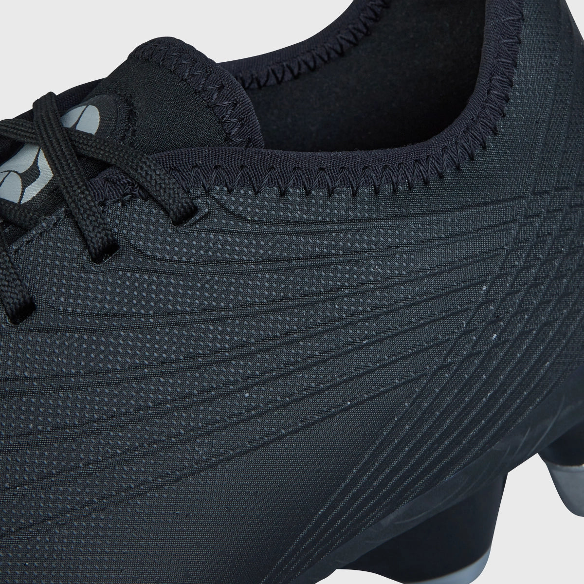Canterbury Stampede Groundbreak Pro SG Rugby Boots for Men - Black/Silver - Durable Cleats for Rugby Matches & Training on Soft Ground