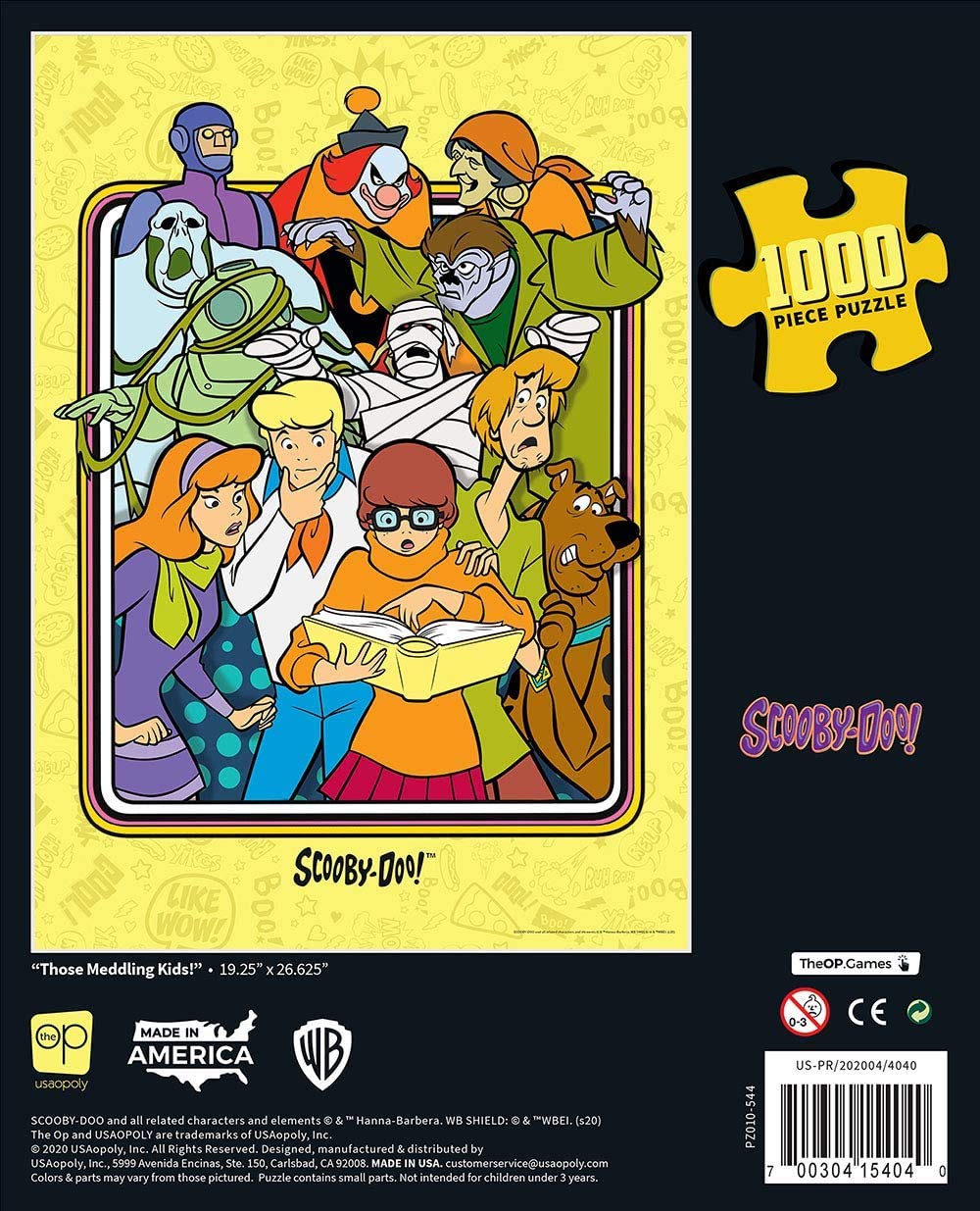 Scooby Doo Those Meddling Kids 1000 Piece Jigsaw Puzzle - Fun Family Game Night Activity for Kids & Adults - Perfect for Home Decor, Gifts & Relaxation