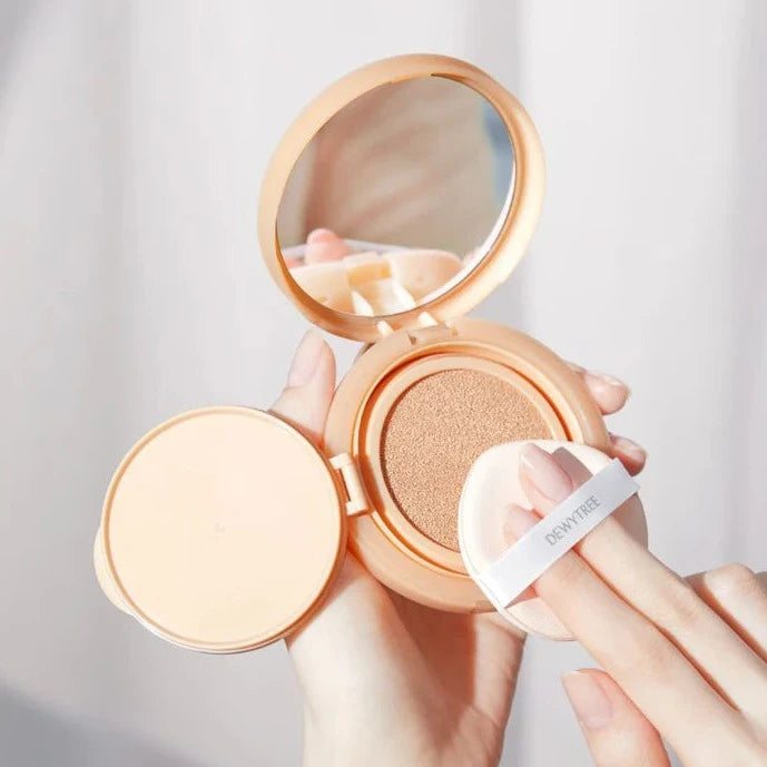 Dewytree Urban Shade Cover & Fit Sunscreen Cushion SPF 50+ PA++++ 14g - Korean Air Cushion Foundation for Oily Skin, Matte Finish, Long Lasting Coverage | Perfect for Daily Sun Protection & Makeup Touch-Ups On The Go