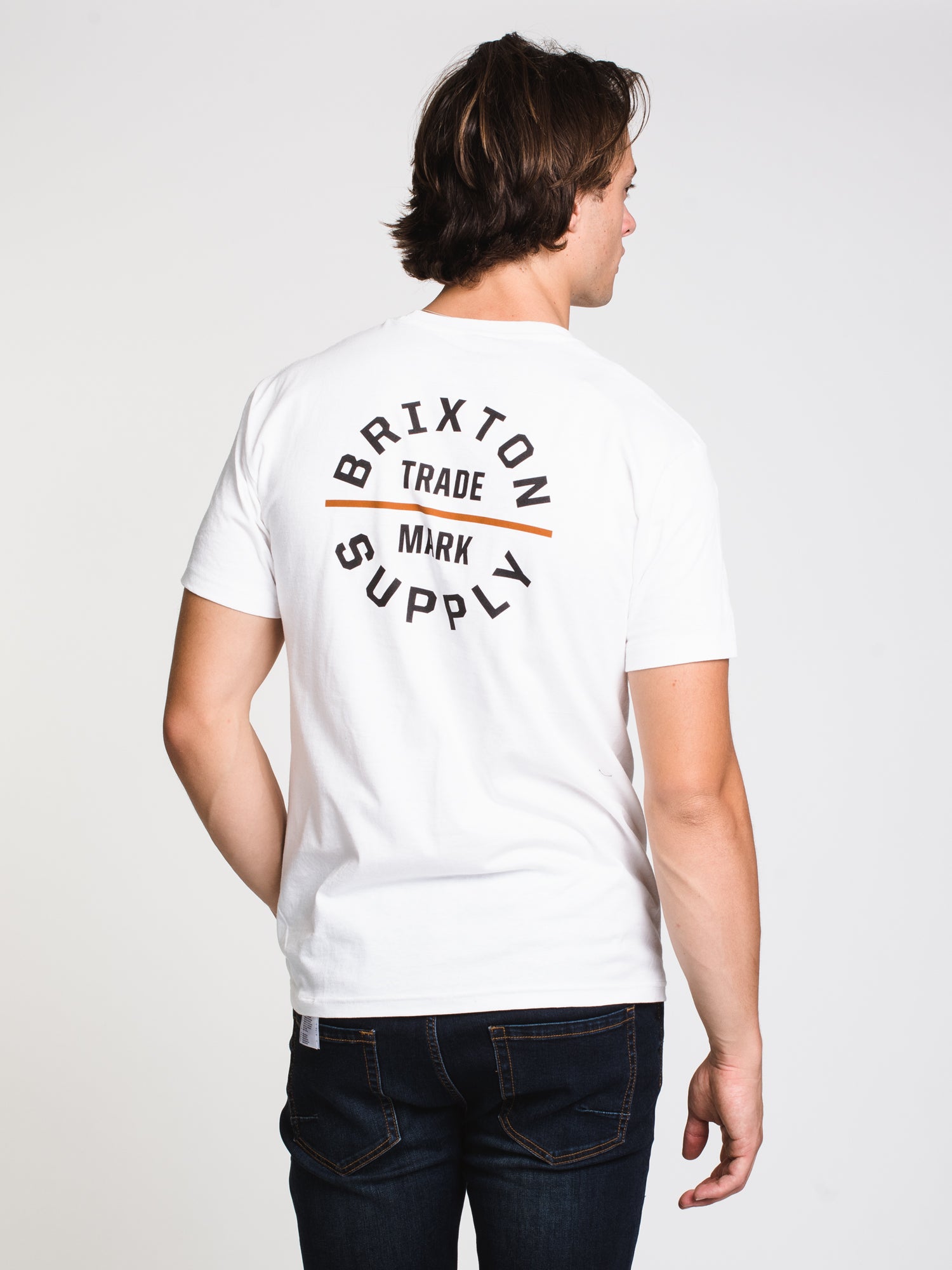BRIXTON OATH V Neck T-Shirt for Men - Soft Cotton Casual Tee - Clearance Sale | Perfect for Everyday Wear, Street Style & Layering