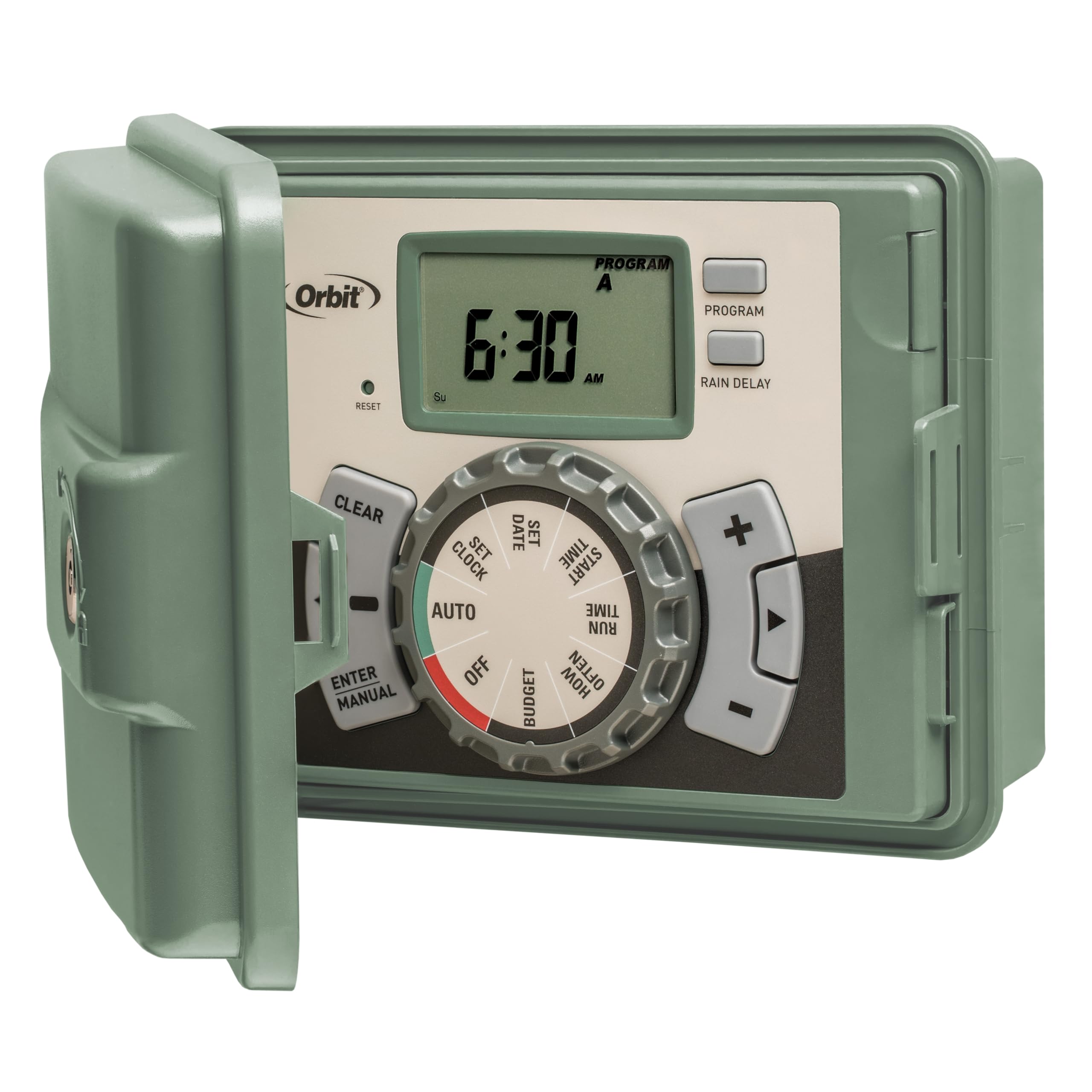 Orbit 57900 12-Station Outdoor Swing Panel Sprinkler System Timer - Automatic Lawn & Garden Watering Controller for Efficient Irrigation | Perfect for Lawns, Gardens & Landscaping