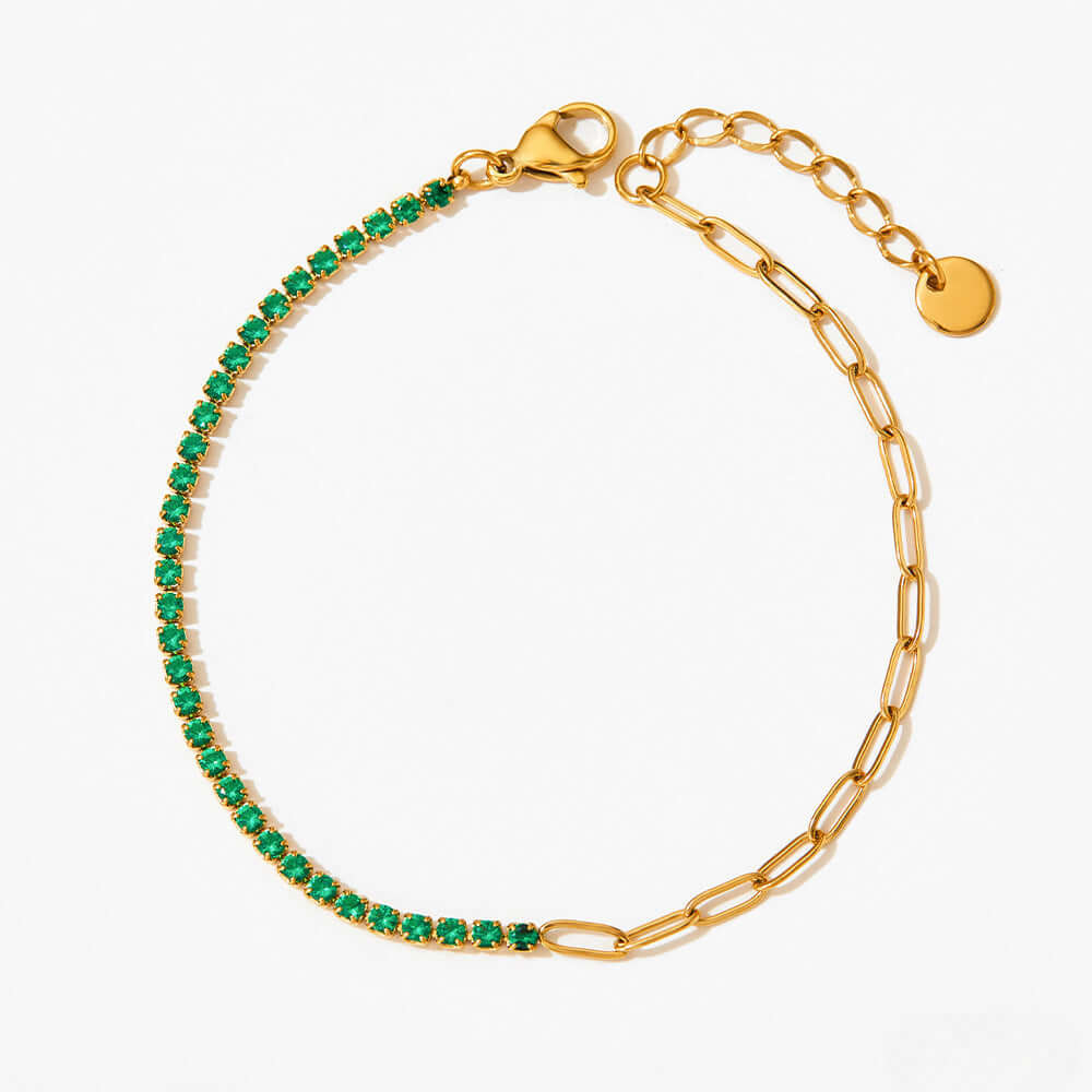 Gold + Green CZ