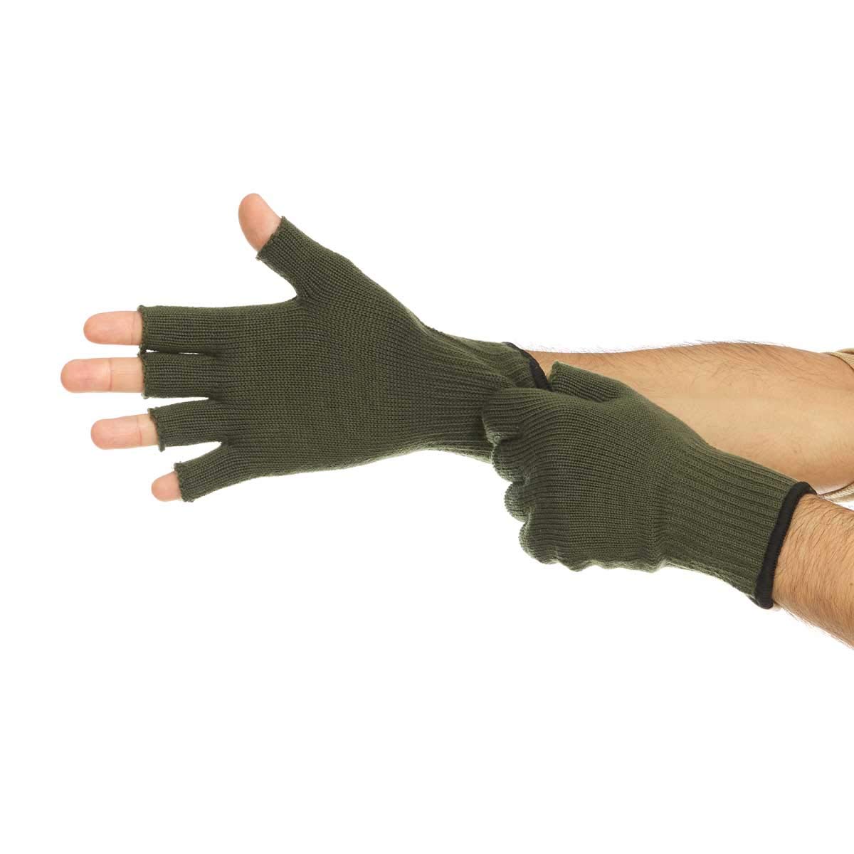 Minus33 Merino Wool Fingerless Gloves for Men & Women - Warm Thermal Knitted Half Finger Gloves for Hunting, Hiking, Cycling & Outdoor Activities