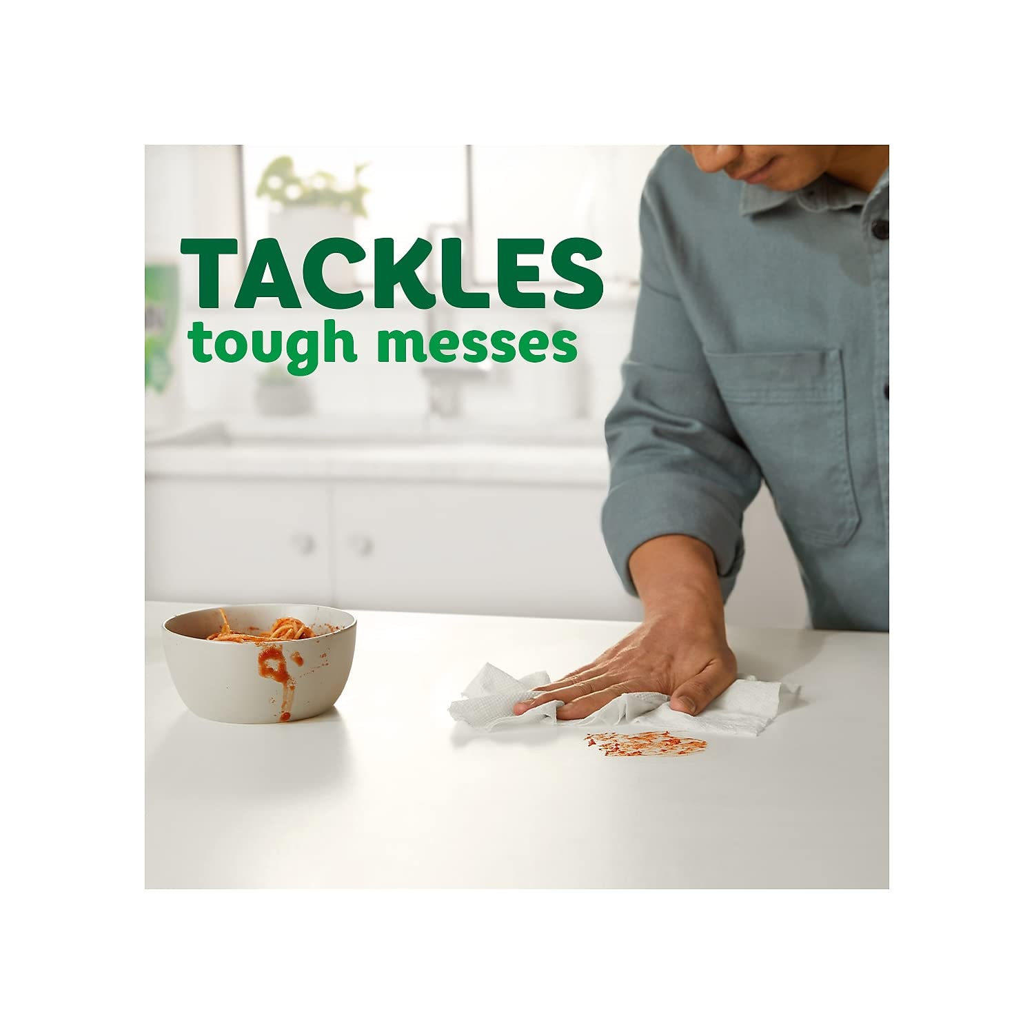 Bounty Select-A-Size 2-Ply White Paper Towels - 147 Sheets per Roll, 12 Rolls per Carton (66980) | Ultra Absorbent for Kitchen Cleaning, Spills, and Household Use