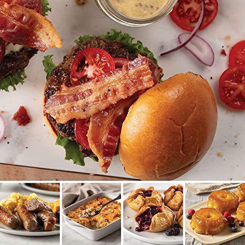 Omaha Steaks Mother's Day Gourmet Brunch Gift Box - Premium Bavette Steaks, Applewood Smoked Bacon, Cheesy Potatoes, Garlic Butter Baguettes, Triple Berry & Caramel Apple Tartlets - Perfect for Family Brunches, Holiday Gifting & Special Occasions