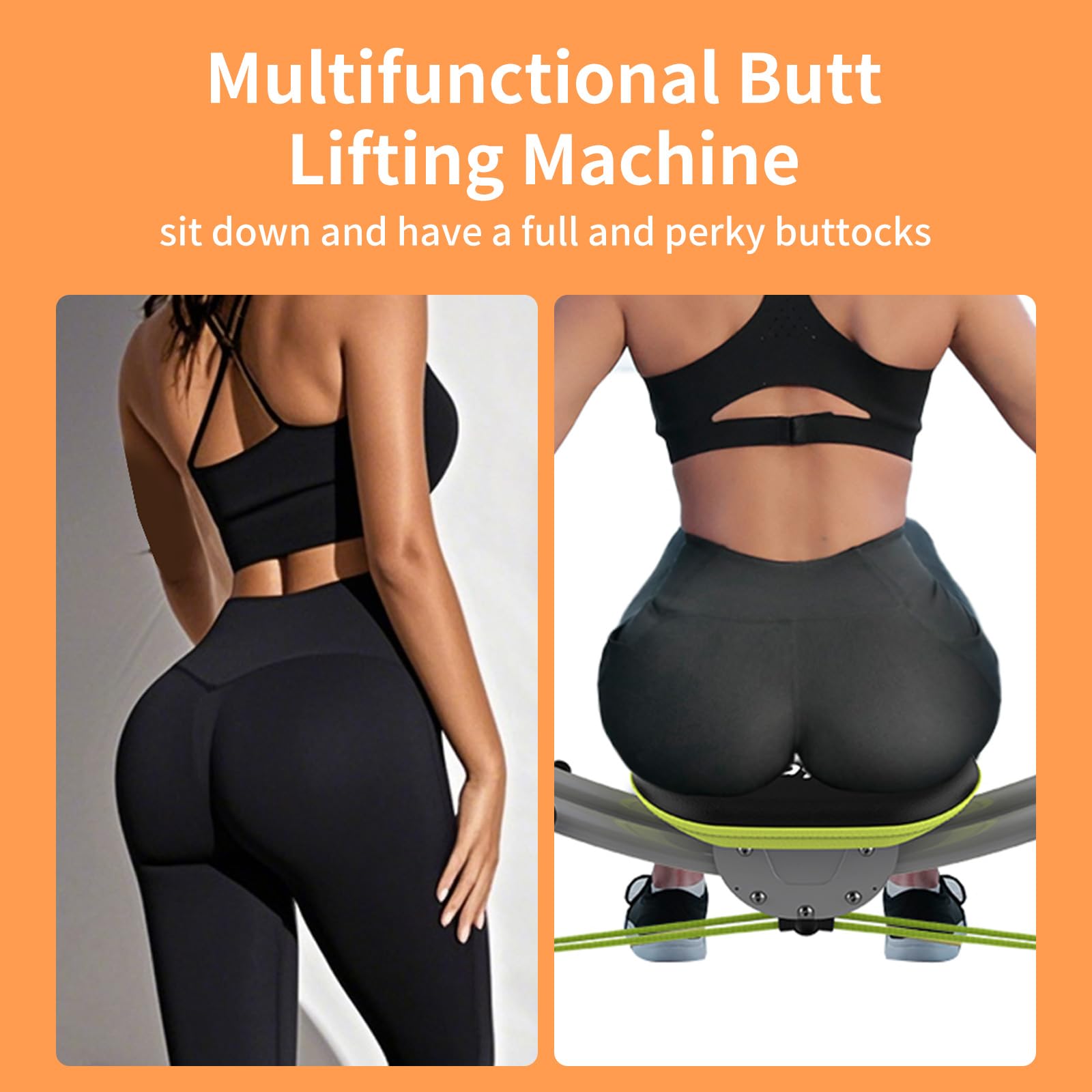 WONDER CORE Hip Thrust Machine - Home Gym Equipment for Butt & Thigh Workouts with Resistance Bands | Abdominal, Waist & Hip Exercise Machine for Women & Men | Perfect for Home Fitness & Toning