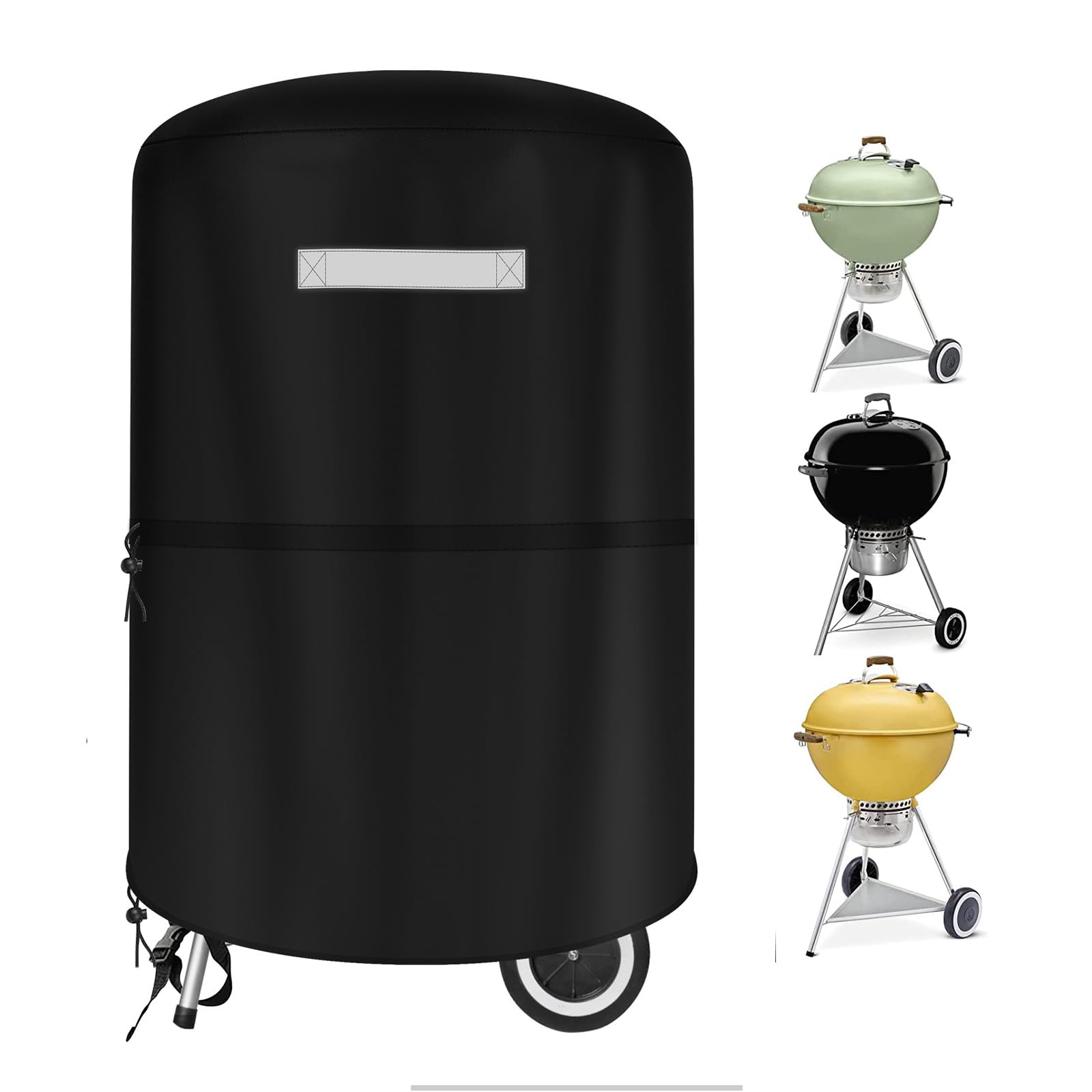 **Heavy Duty Waterproof BBQ Grill Cover for Weber 22 Inch Charcoal Kettle – Outdoor Char-Broil Griddle Accessories with Storage Bag | Perfect for Backyard, Patio & Camping**