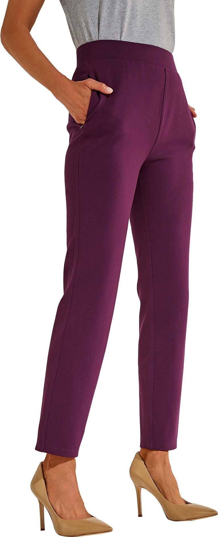 Coolibar UPF 50+ Women's Sun Protective Cala Cove Pants - Lightweight Quick-Dry Beach Pants for Swimming, Hiking & Outdoor Activities
