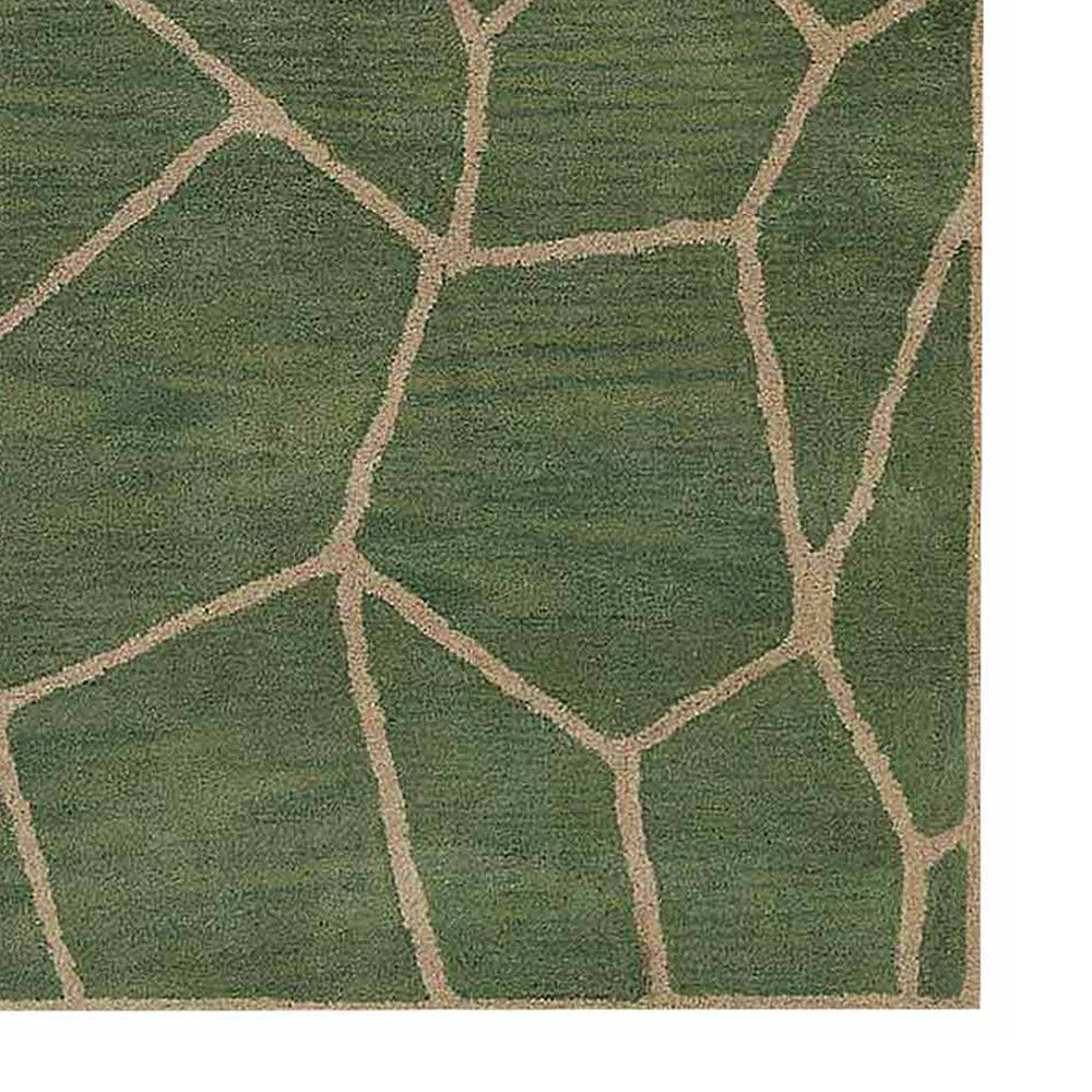 Sanaa Hand Tufted Wool Area Rug - Soft & Durable Non-Slip Living Room Carpet for Home Decor, Bedroom, Office (5'x8', Beige) | Perfect for Cozy Spaces & High-Traffic Areas