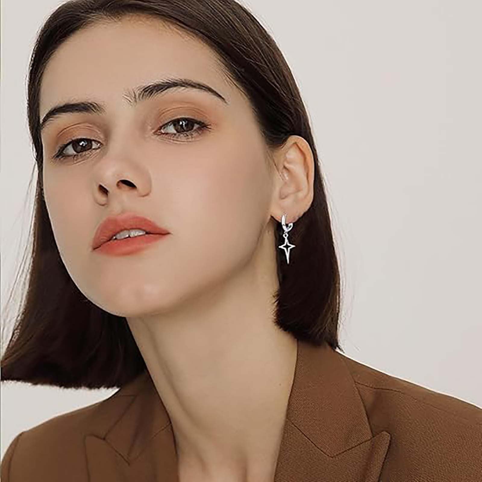 Hypoallergenic Silver & Gold Dangle Stud Earrings for Women - Cute Fashion Jewelry with Inspirational Design - Perfect for Everyday Wear, Parties & Gifts