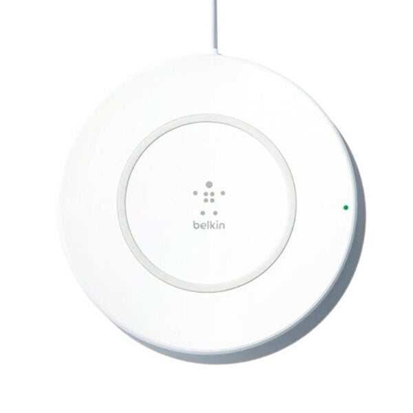 Belkin Boost Up Wireless Charger - Fast Qi-Certified Charging Pad for iPhone, Samsung, AirPods - White | Perfect for Home, Office & Nightstand Charging