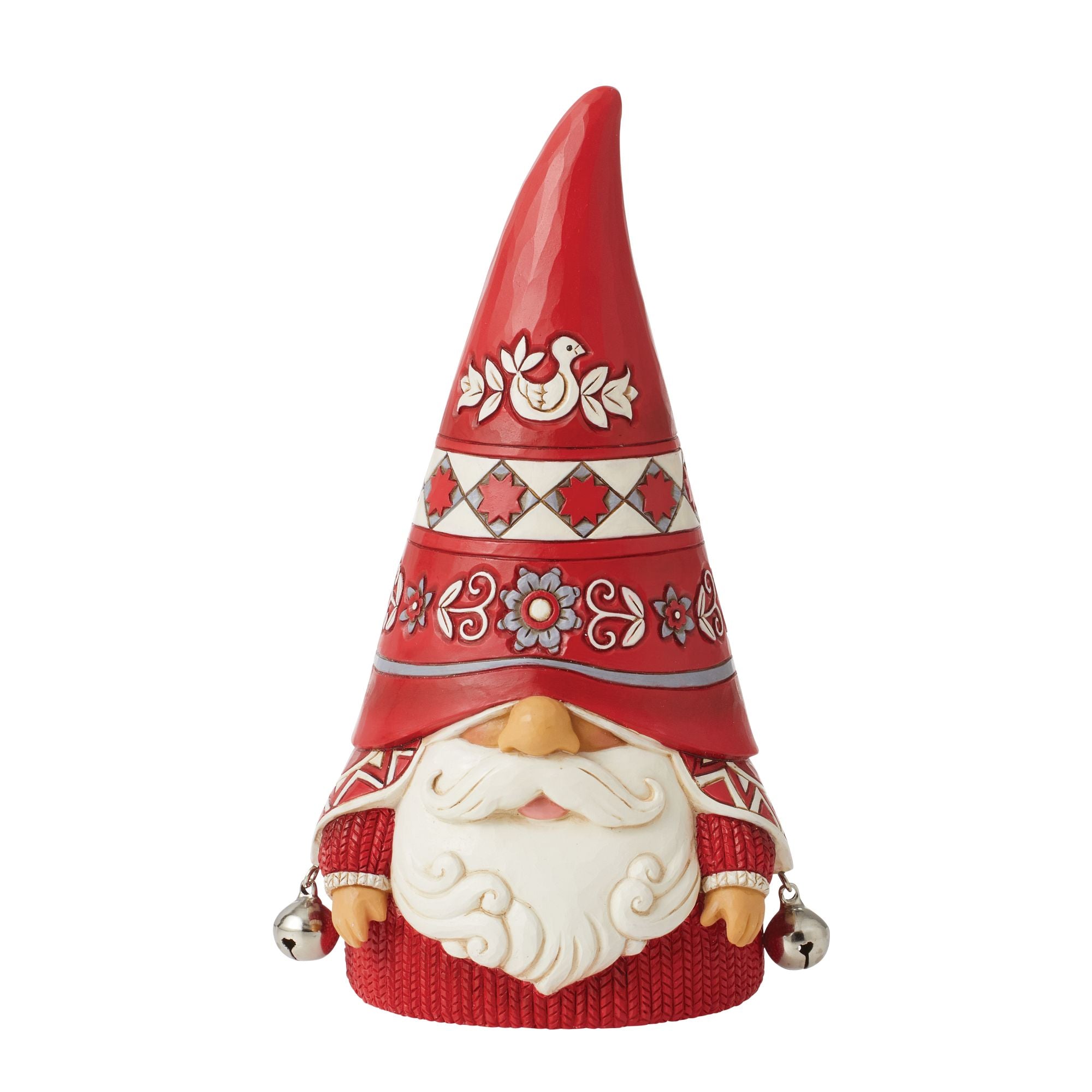 Nordic Noel Gnome with Jingle Bell - Christmas Decor for Home, Tree, and Holiday Party | Festive Scandinavian Gnome Ornament for Xmas Decorations