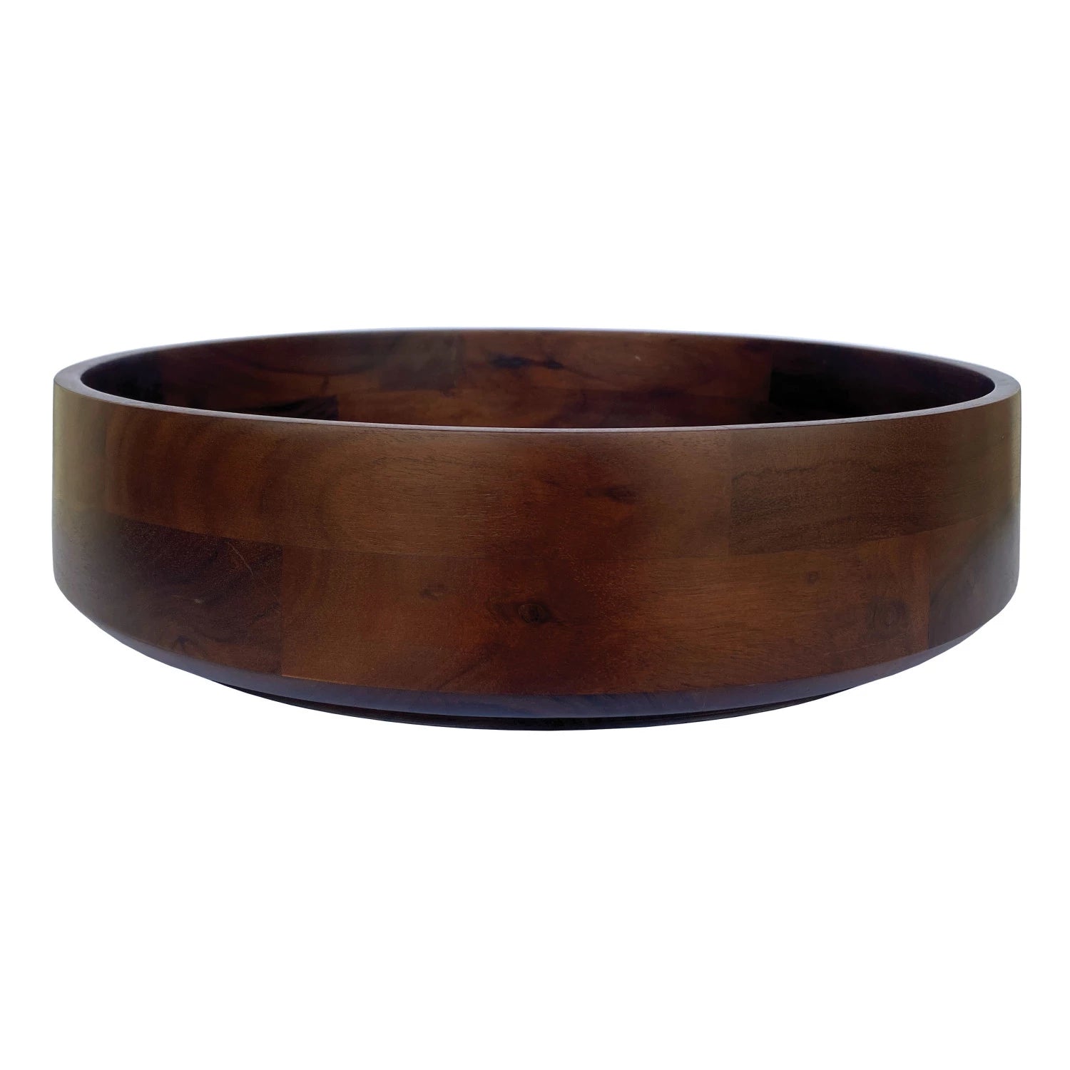 Handcrafted Acacia Wood Serving Bowl - Natural, Durable & Eco-Friendly for Salads, Fruits, Snacks & Entertaining
