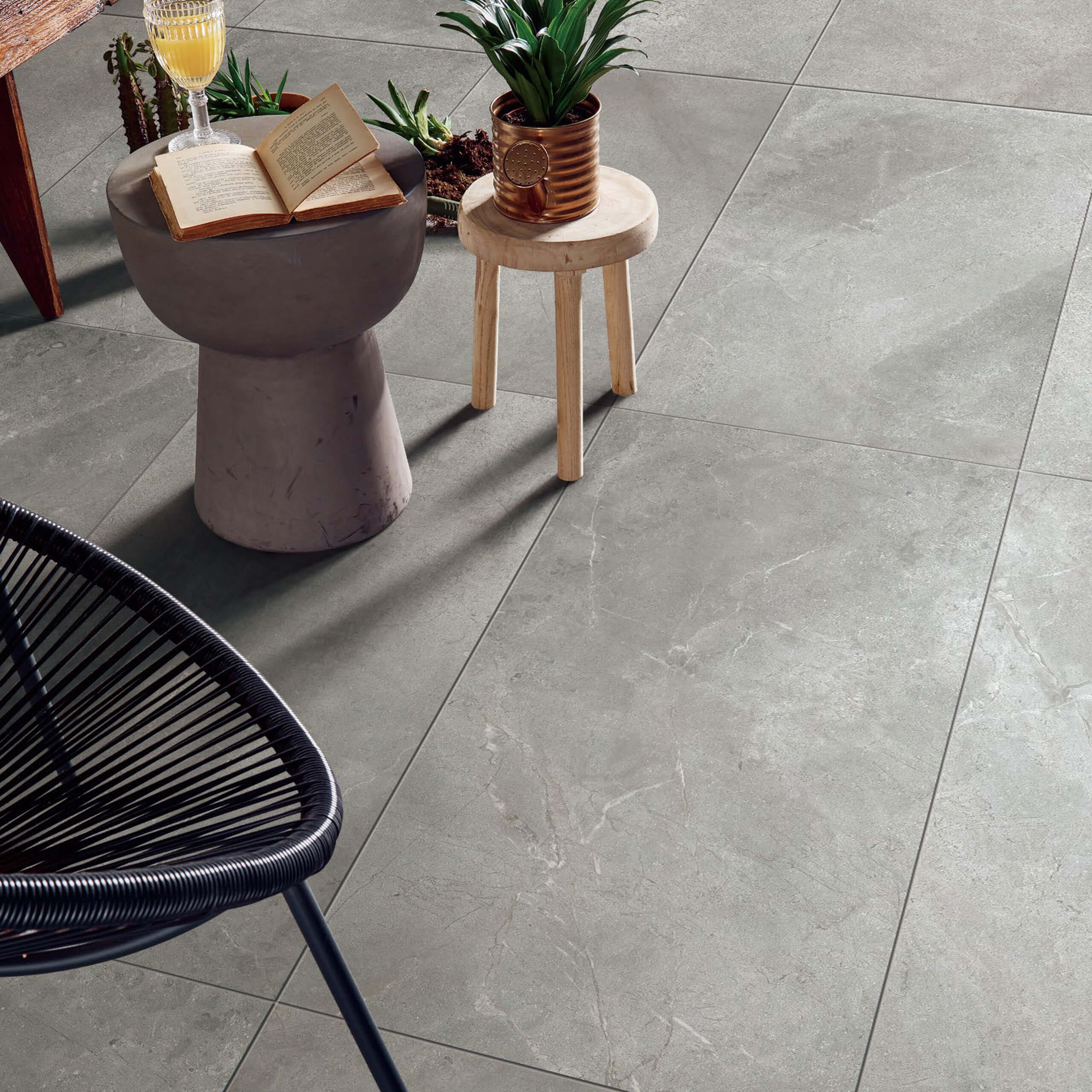 Chiswick 600x300 Matt Grey Porcelain Tile - Durable Floor & Wall Tile for Kitchen, Bathroom & Living Room
