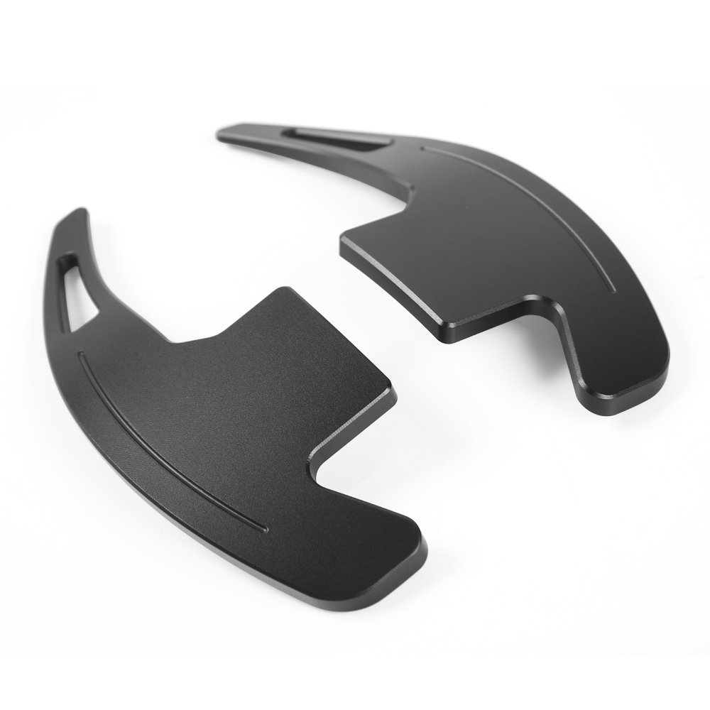 Black Steering Wheel Shift Paddle Shifter Trim Cover for Ford Mustang 2015-2023 - Upgrade Interior & Enhance Driving Experience