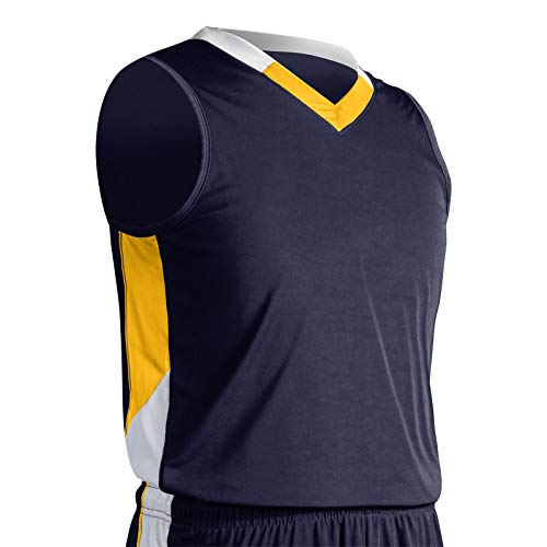 Navy, Gold, White