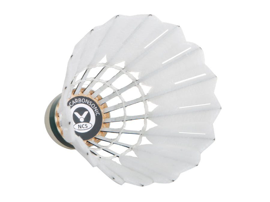 Victor NCS New Carbonsonic Badminton Shuttlecocks - Professional Feather Shuttlecocks for Training & Competition | Perfect for Indoor & Outdoor Badminton Games