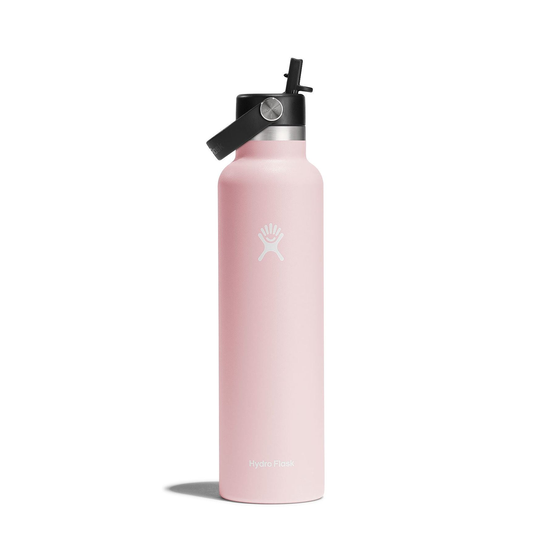 Hydro Flask 24oz Standard Mouth Water Bottle with Flex Straw Cap - Insulated Stainless Steel Vacuum Flask for Hiking, Gym & Outdoor Activities
