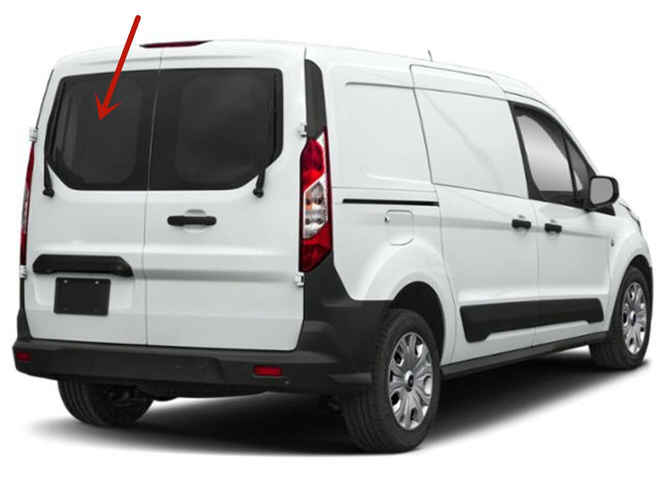 Heated Back Window Back Glass Driver Left Side for Ford Transit Connect 2014-2023 - OEM Replacement Part for Defrosting & Clear Winter Driving Visibility