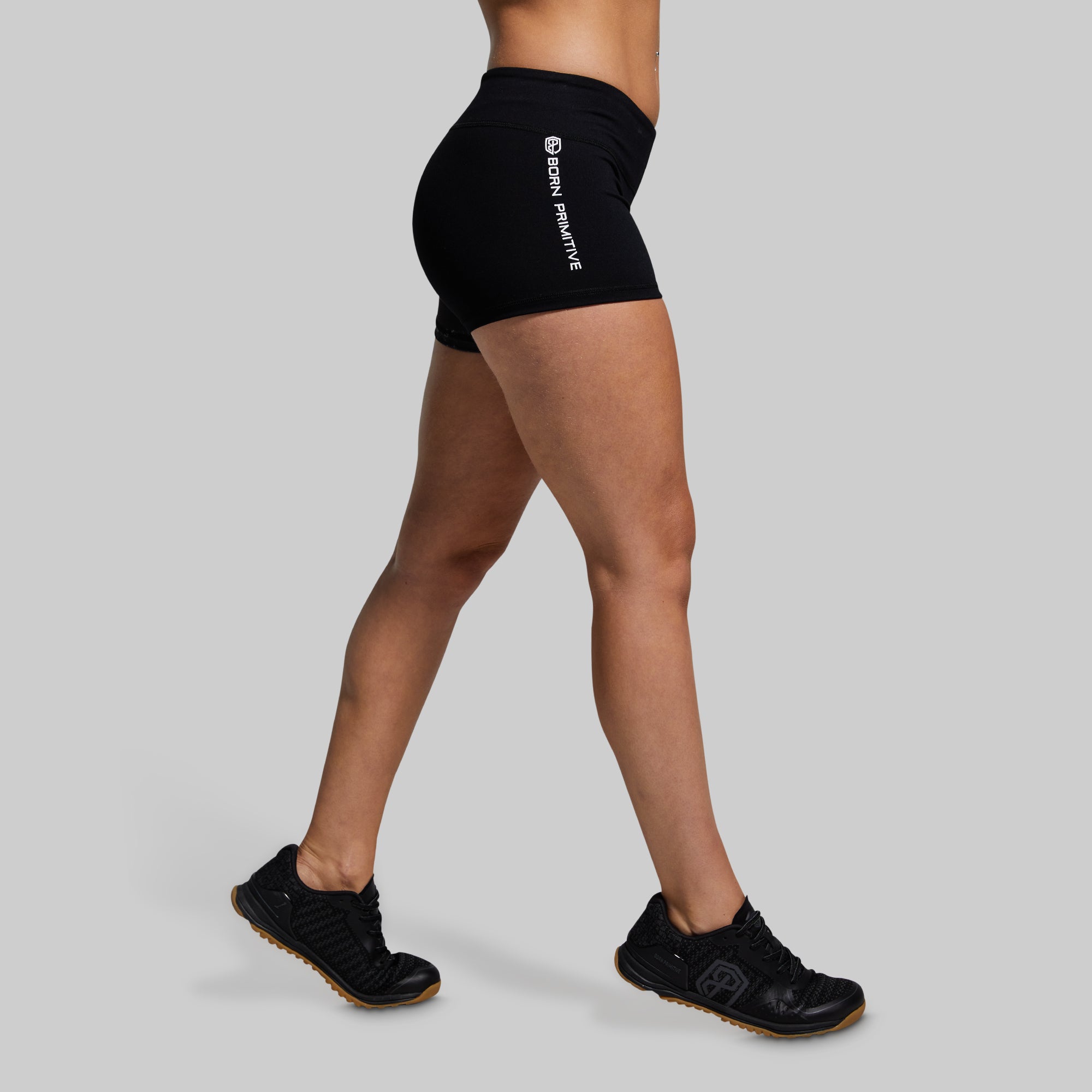 Double Take Booty Shorts - Thin Blue Line Edition | High Waisted Workout & Gym Shorts for Women | Perfect for Yoga, Running & Casual Wear