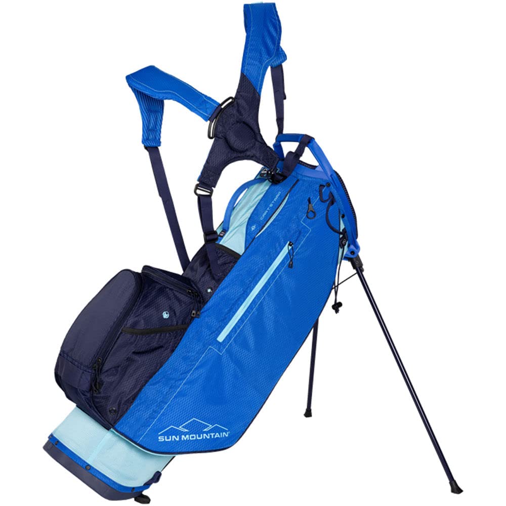 Sun Mountain Women's 3.5+ LS 14-Way Stand Golf Bag 2023 - Lightweight, Durable Tahiti/Blue/Navy Design - Perfect for Women Golfers on the Course