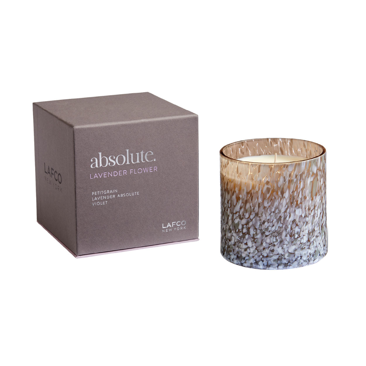 Absolute Lavender Flower Scented Soy Wax Candle - Relaxing Aromatherapy for Home, Spa & Meditation