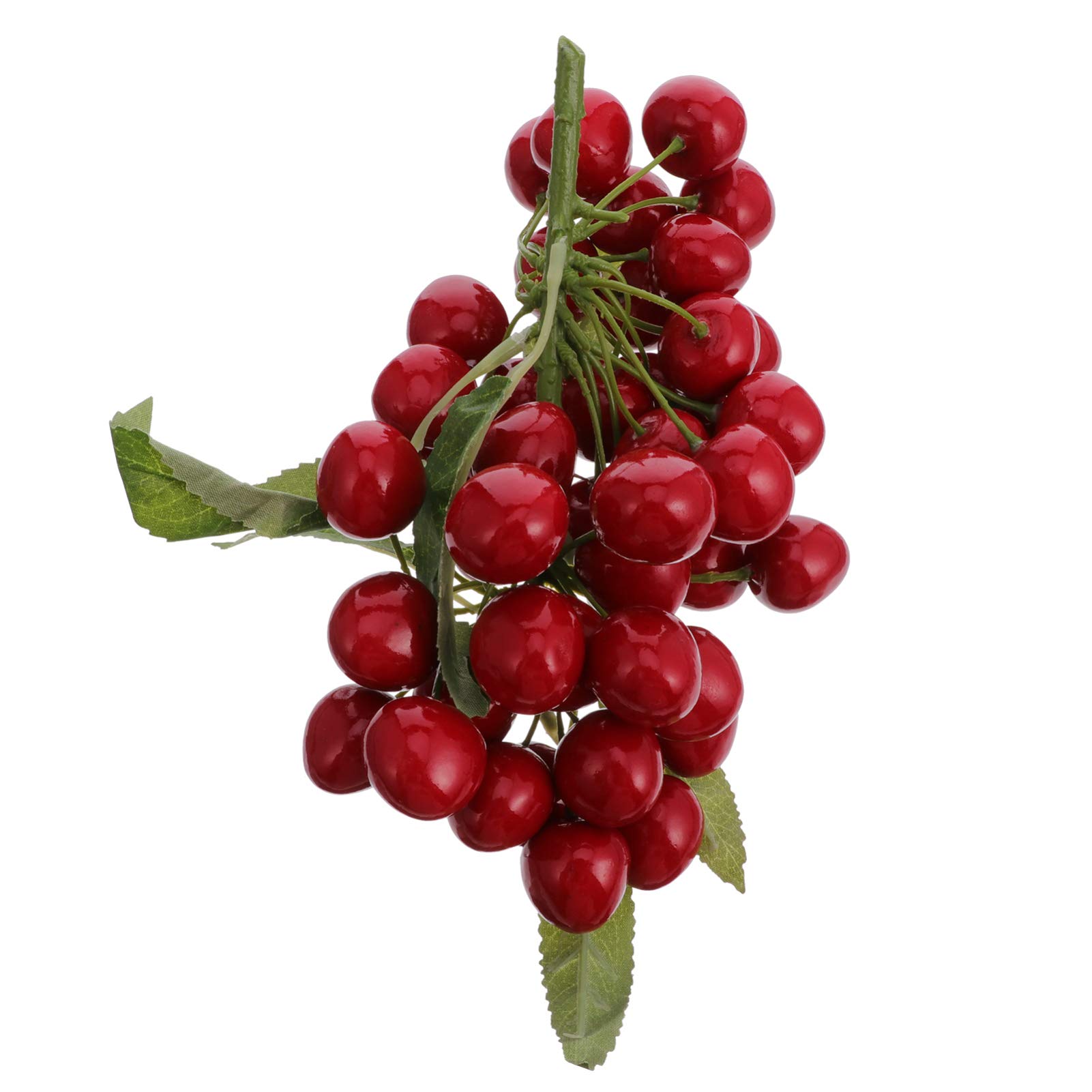 Lifelike Artificial Fake Cherries - Small Red & Black Foam Fruit for Home Decor, DIY Crafts, Table Centerpieces, and Party Decoration