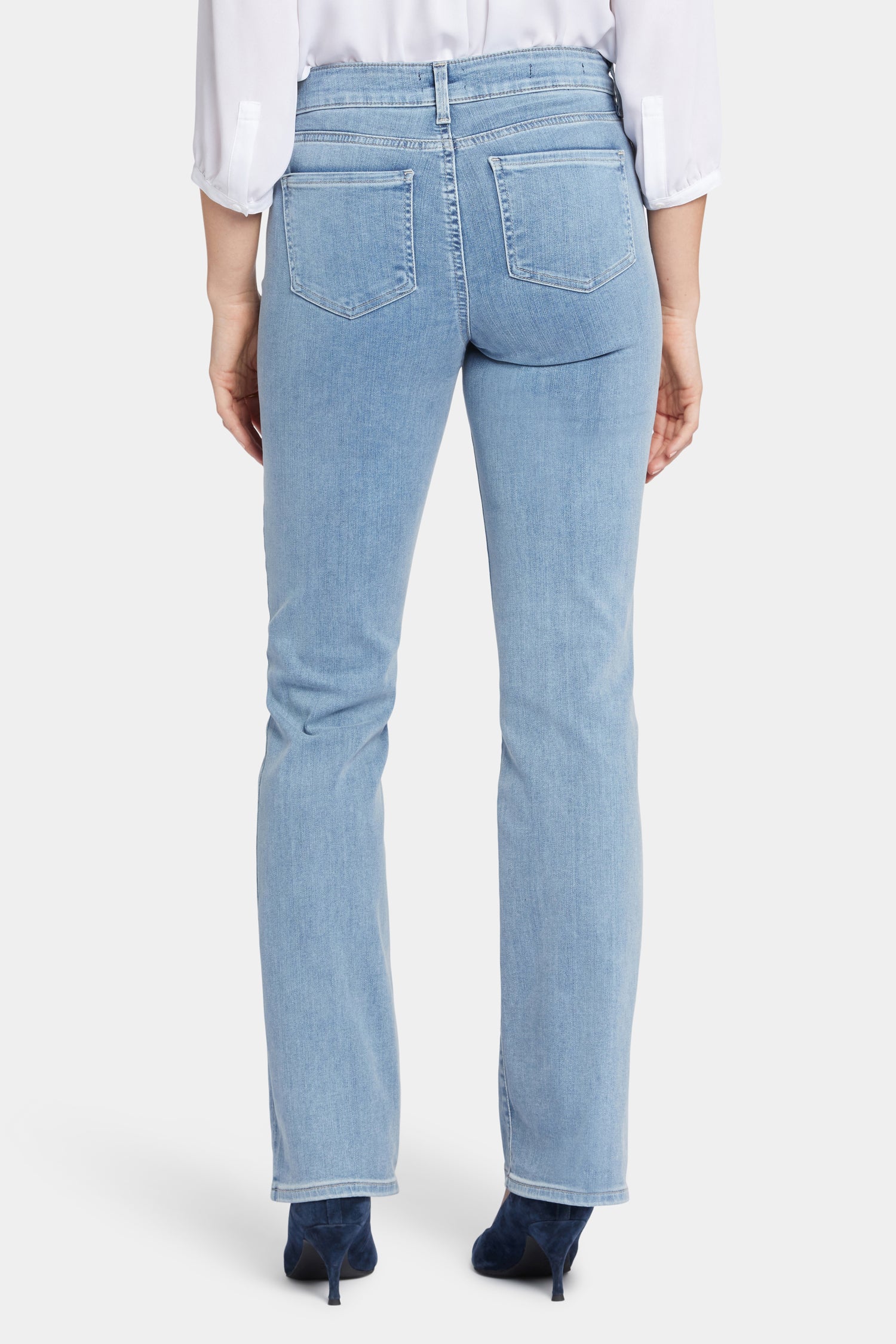 Blake Slim Flared Jeans for Petite Women - Stretch Denim Skinny Bootcut Pants for Casual Wear & Night Out