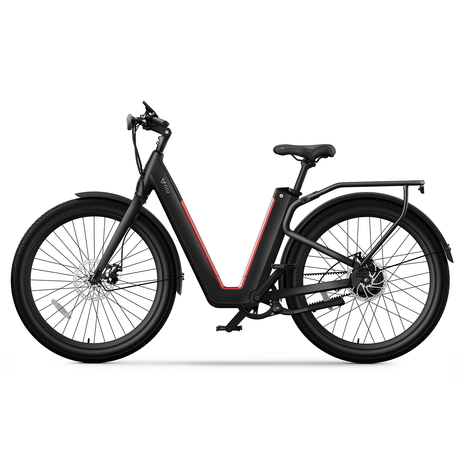 NIU BQi C3 Pro Electric Bike - 28mph Speed, 90 Miles Range, Matte Black - Perfect for Commuting & Urban Riding