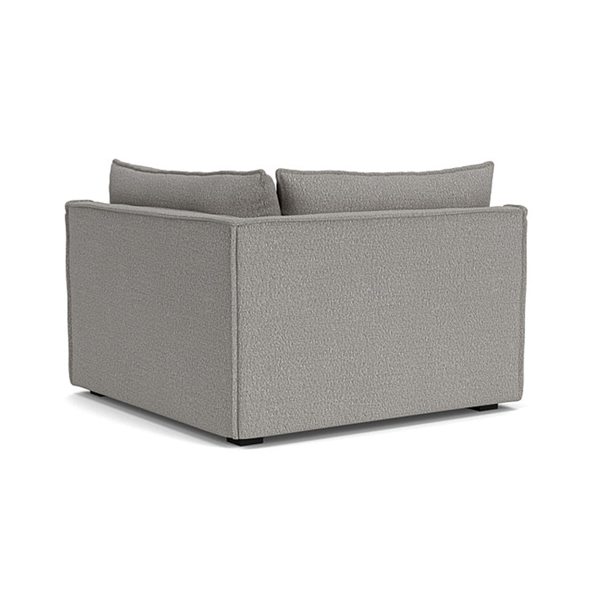 Daphne Boucle 1-Seater Left Corner Modular Sofa - Modern L-Shaped Sectional Couch for Small Spaces, Living Room & Apartment Decor
