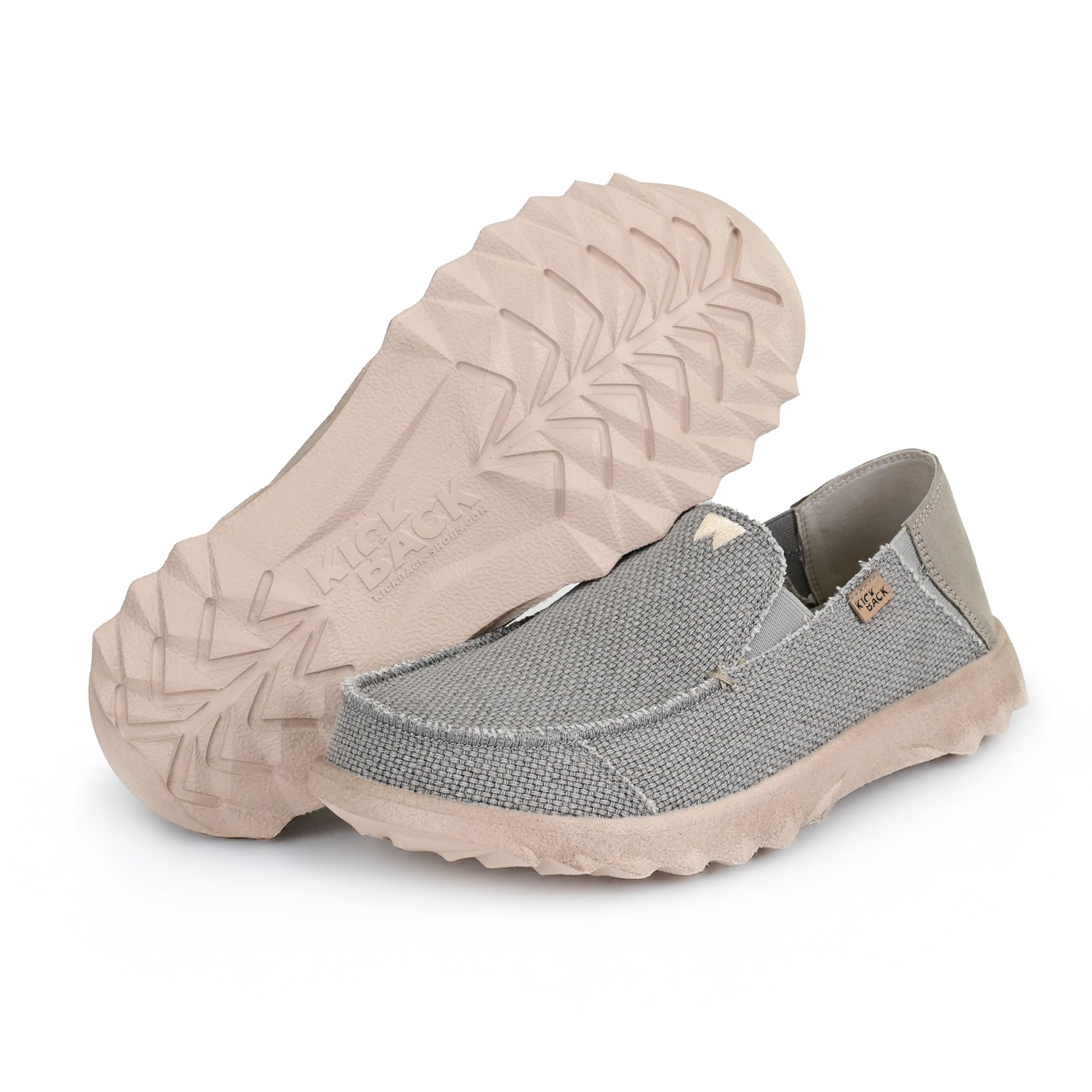 Kickback Couch Classic Men's Lightweight Slip-On Canvas Loafers - Comfortable Casual Shoes for All-Day Wear - Perfect for Relaxing at Home, Running Errands & Weekend Outings