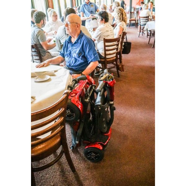 EV Rider TeQno AF Folding Mobility Scooter - Lightweight & Portable Electric Scooter for Adults & Seniors - Ideal for Travel, Shopping, and Outdoor Adventures