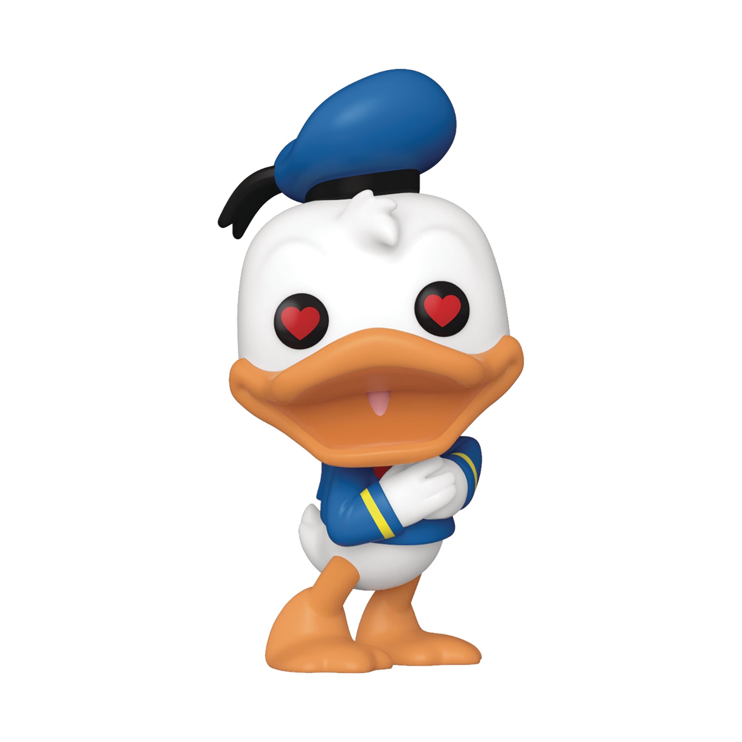 Disney Donald Duck 90th Anniversary Plush Toy - Cute Donald Duck with Heart Eyes Stuffed Animal - Perfect Gift for Disney Fans & Collectors - Birthday, Christmas, Home Decor