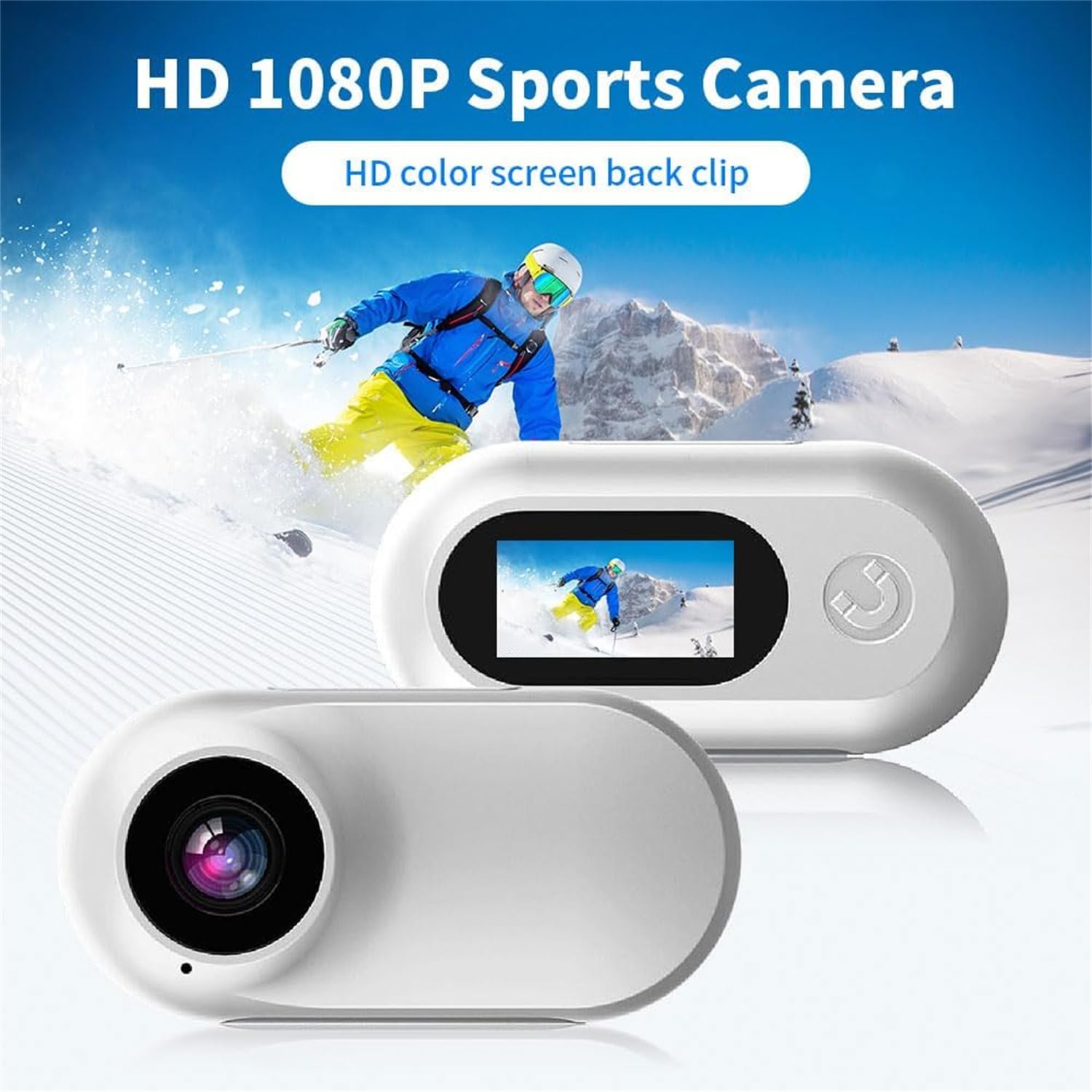 Ashopfun HD 1080P Thumb Action Camera - Waterproof Mini Sports Camera for Cycling & Outdoor Adventures