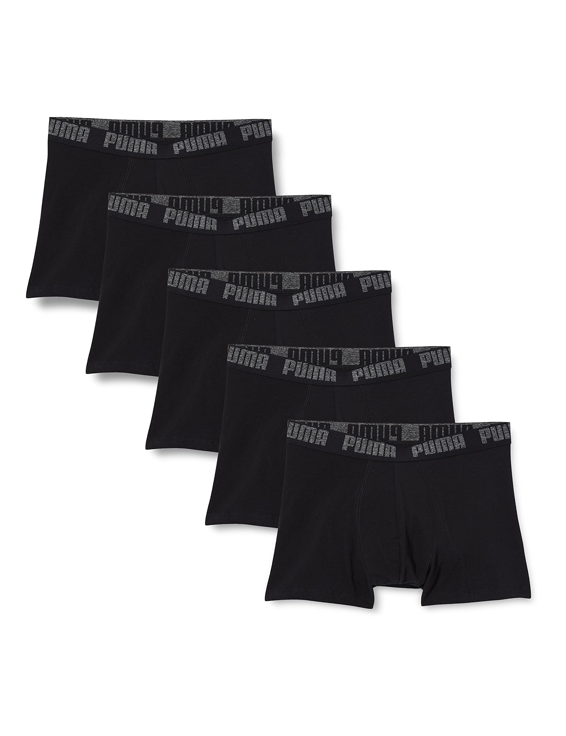 PUMA Basic Men's Boxer Briefs 5-Pack - Soft Cotton Underwear for Men - Comfortable Daily Wear & Gym Workout Underwear