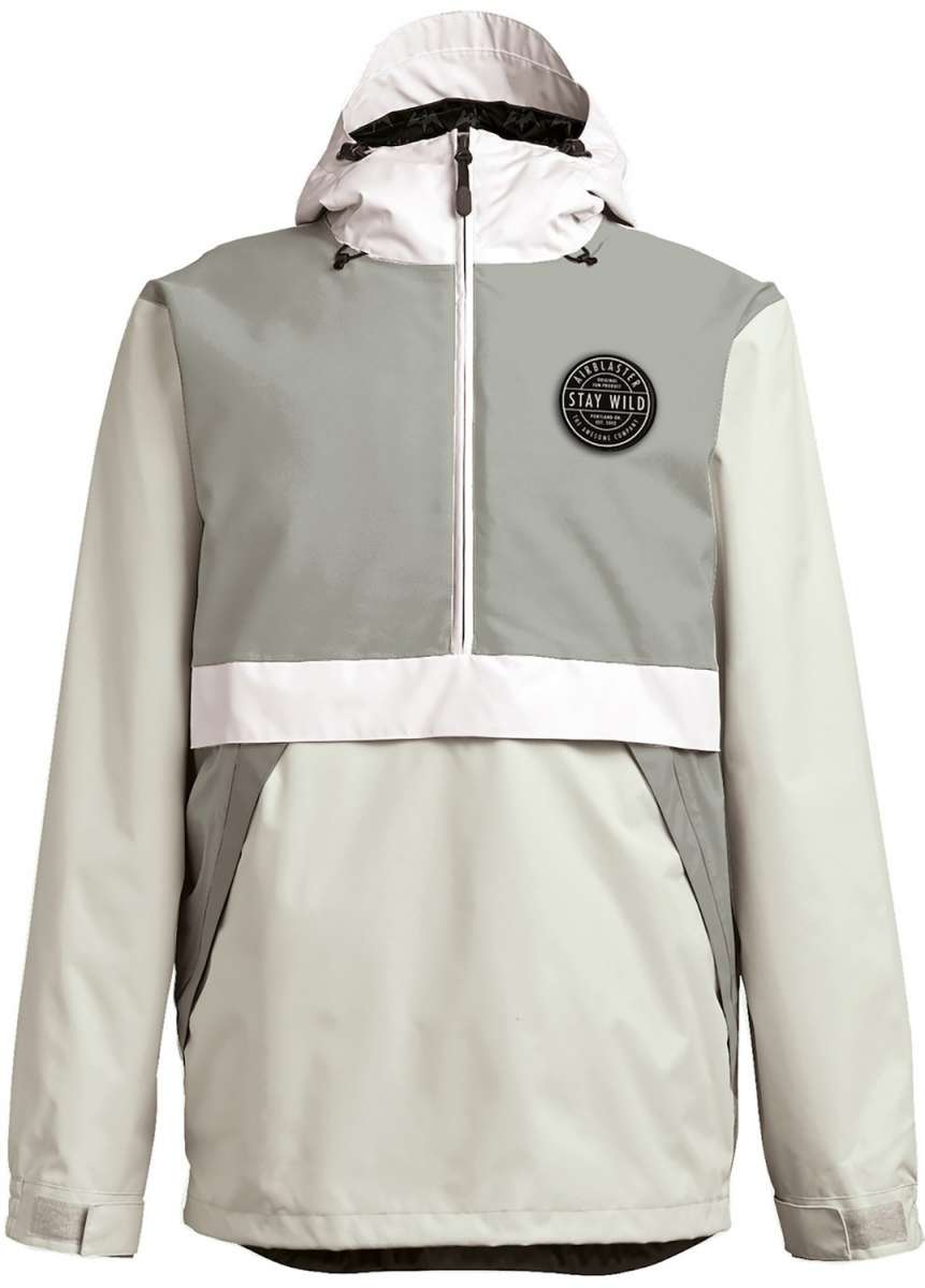 Airblaster Trenchover Half Zip Shell Jacket 2024 - Waterproof & Windproof Outdoor Jacket for Skiing, Snowboarding & Winter Adventures