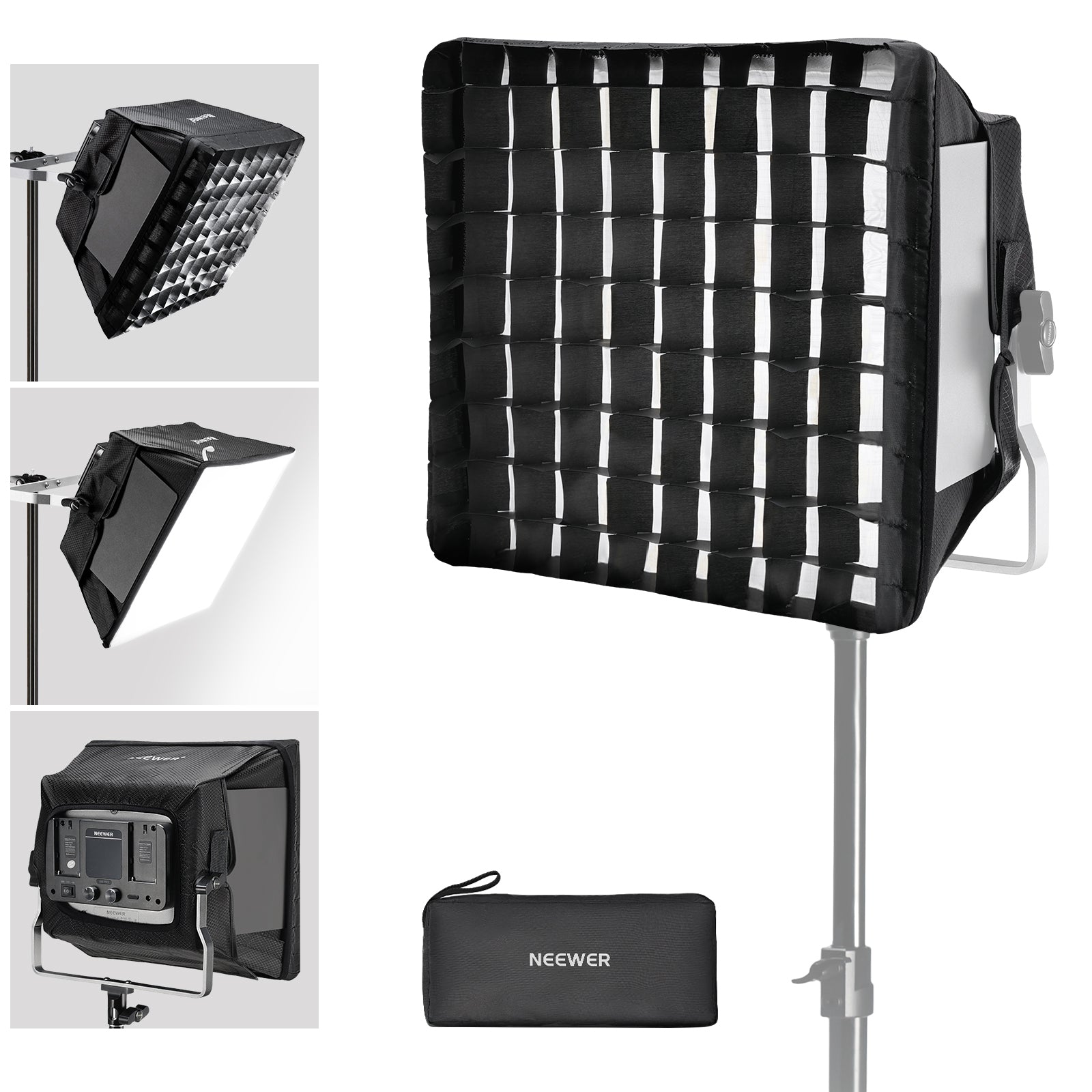 NEEWER NS4S Upgraded Softbox Diffuser for NL660 RGB660 PRO LED Light - Professional Photography Lighting Accessory for Studio, YouTube Videos & Live Streaming